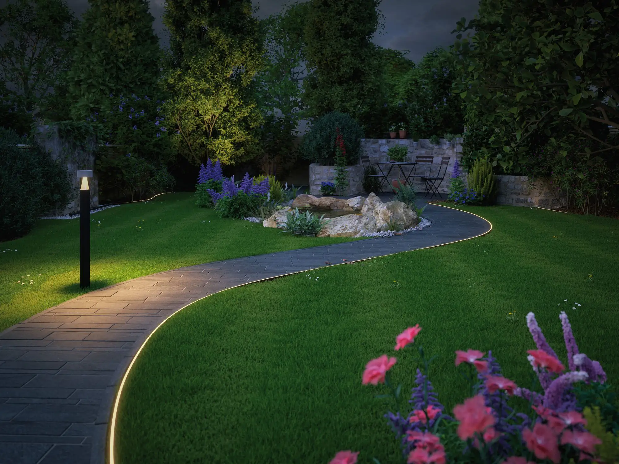 Paulmann Plug & Shine Neon LED-Stripe Outdoor flexibel 5 m warmweiß