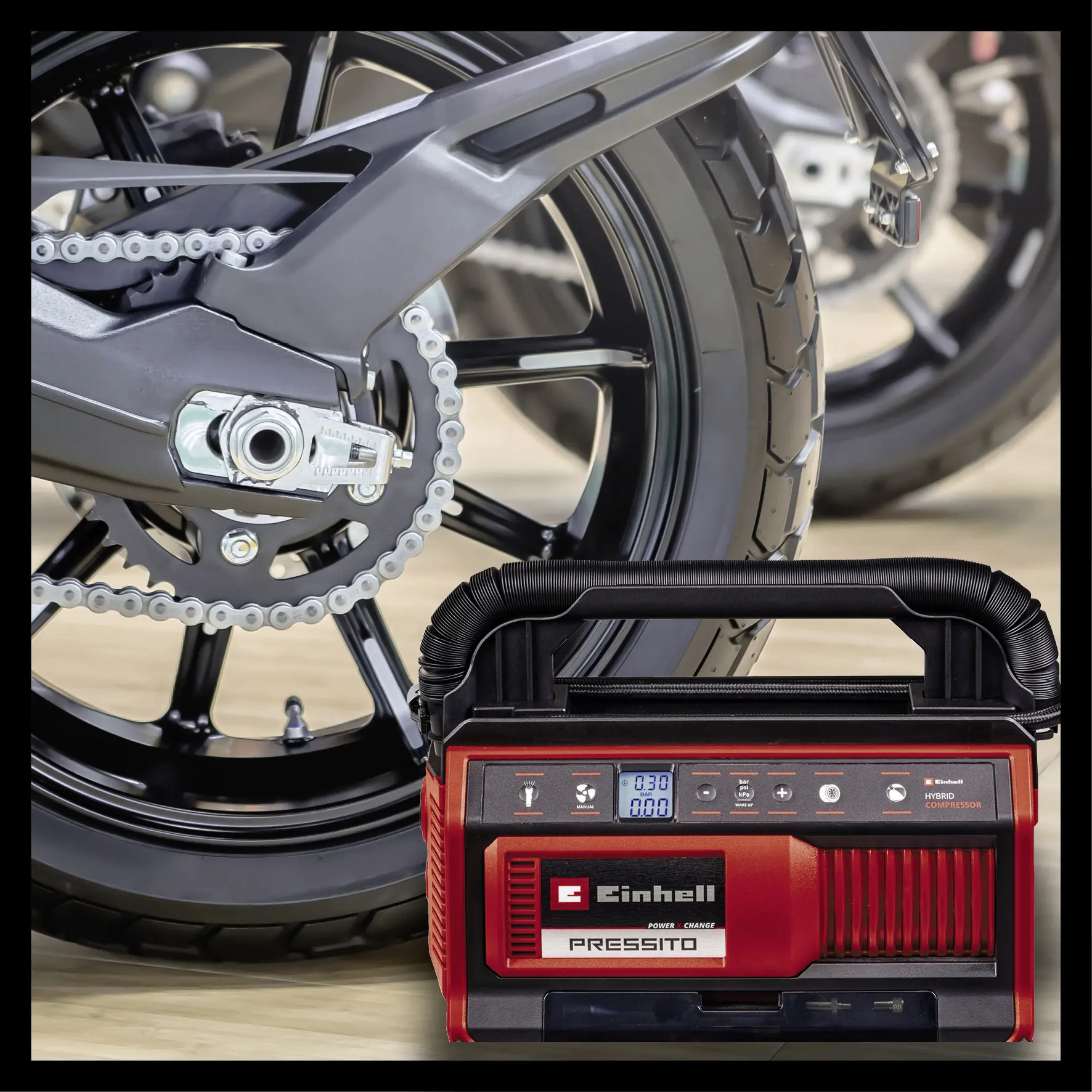 Einhell Expert Hybrid-Kompressor PRESSITO 18/25 Solo 18 V