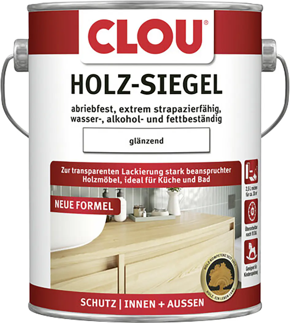 Clou Holz-Siegel 2,5 L glänzend transparent