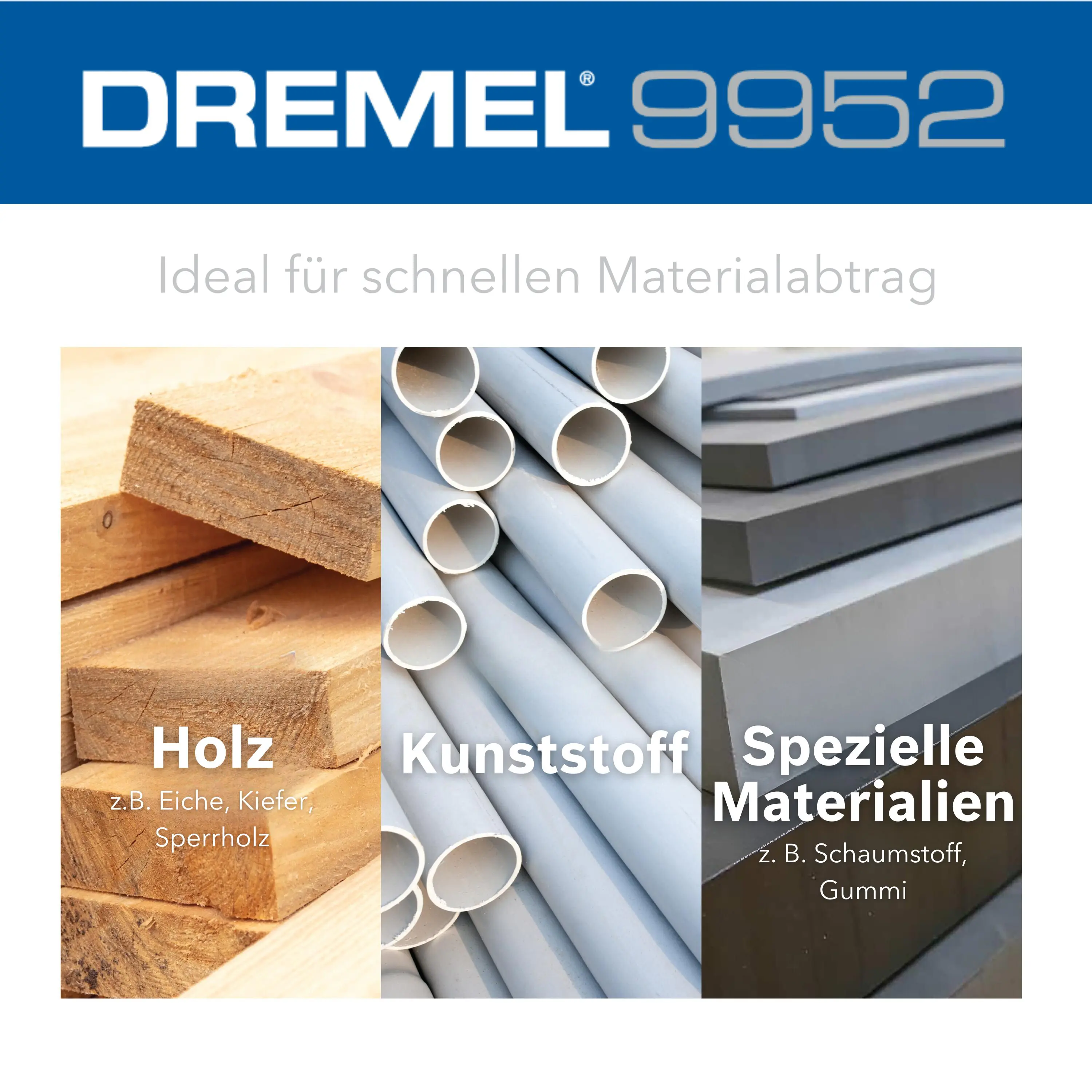 Dremel 9952 MAX Hochleistungs-Raspelfräser kegelförmig