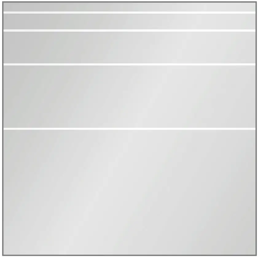 Ambiente Glaszaun Dekor 81 120 x 120 cm gehärtetes 8 mm Glas