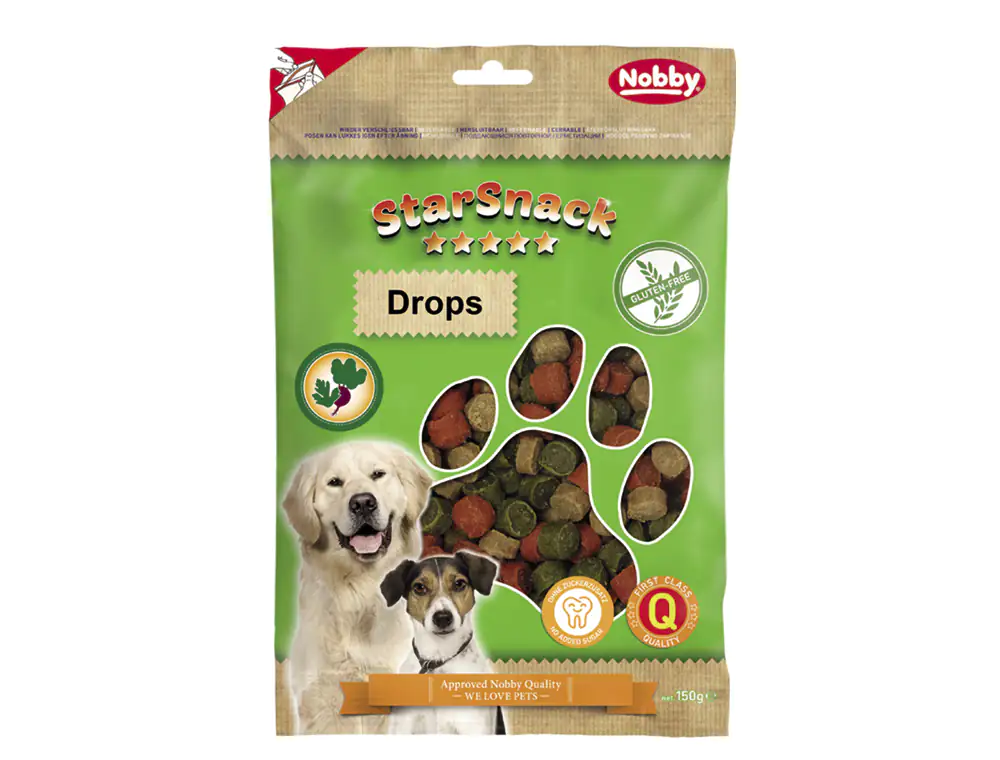 Nobby Hundeleckerli StarSnack Drops glutenfrei 150 g