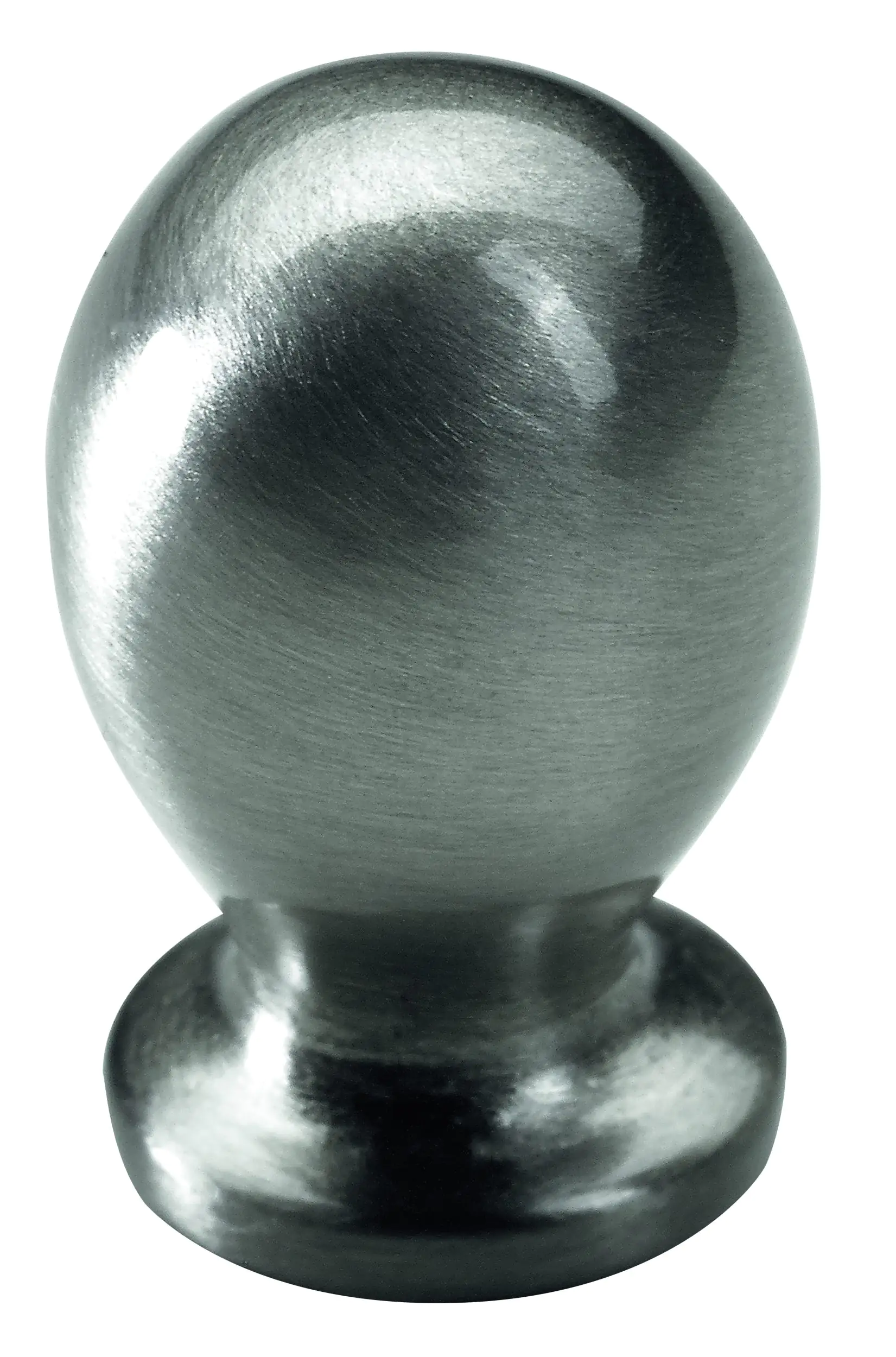Hettich Möbelknopf Zinkdruckguss Edelstahl-Optik Ø 15,0 x 25,0 mm - 1 Stück