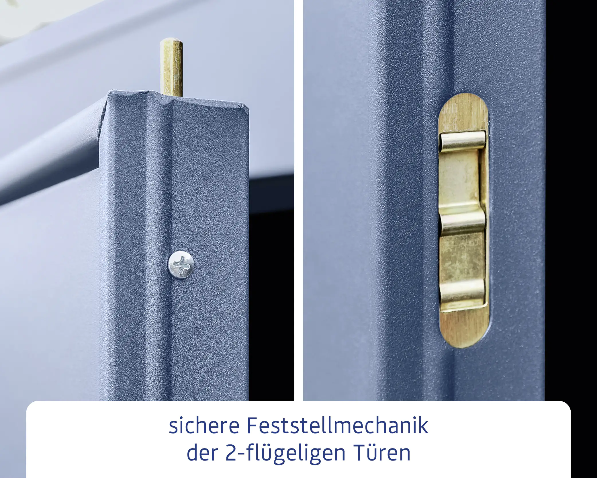 EcoStar Gerätehaus Elegant-S Typ 3 taubenblau 1 flg 323,6 x 247,7 cm