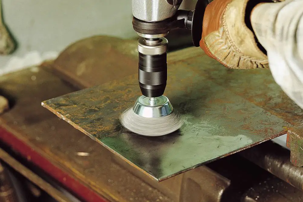 Wolfcraft Topfdrahtbürste Ø 80 mm Schaft Ø 6 mm für Bohrmaschine