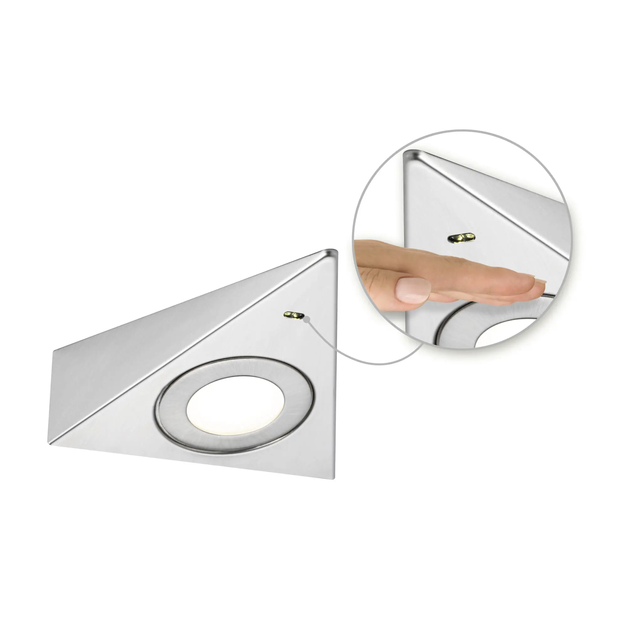 Paulmann LED Unterbauleuchte Trias eisen gebürstet warmweiß 3 er Set