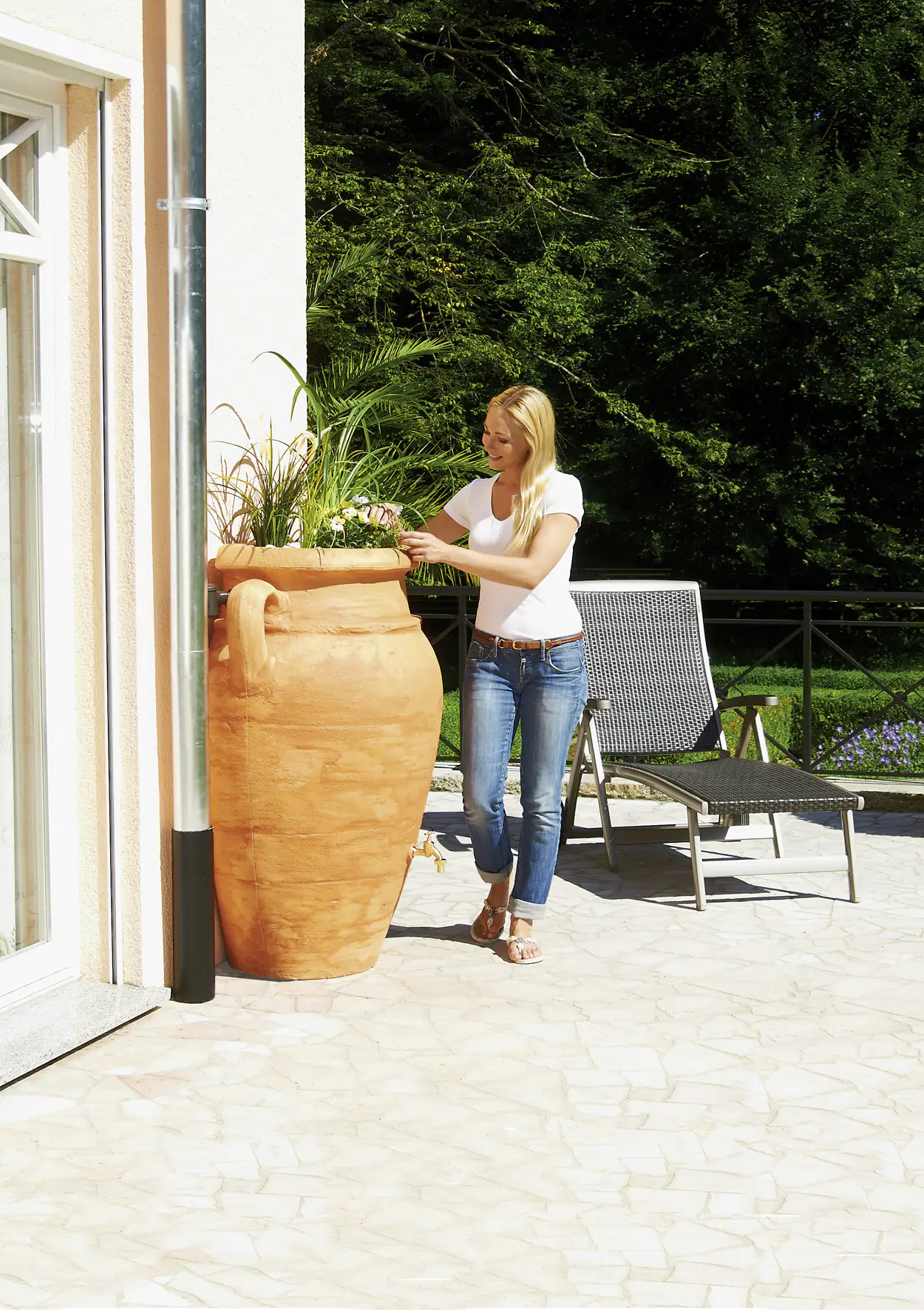 Garantia Regenwasser-Wandbehälter Antik Amphore 260 l
