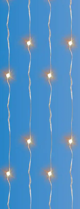 TrendLine LED-Lichterkette Mini Außen 11,9 m warmweiß mit Timer, 8 Lichteffekten