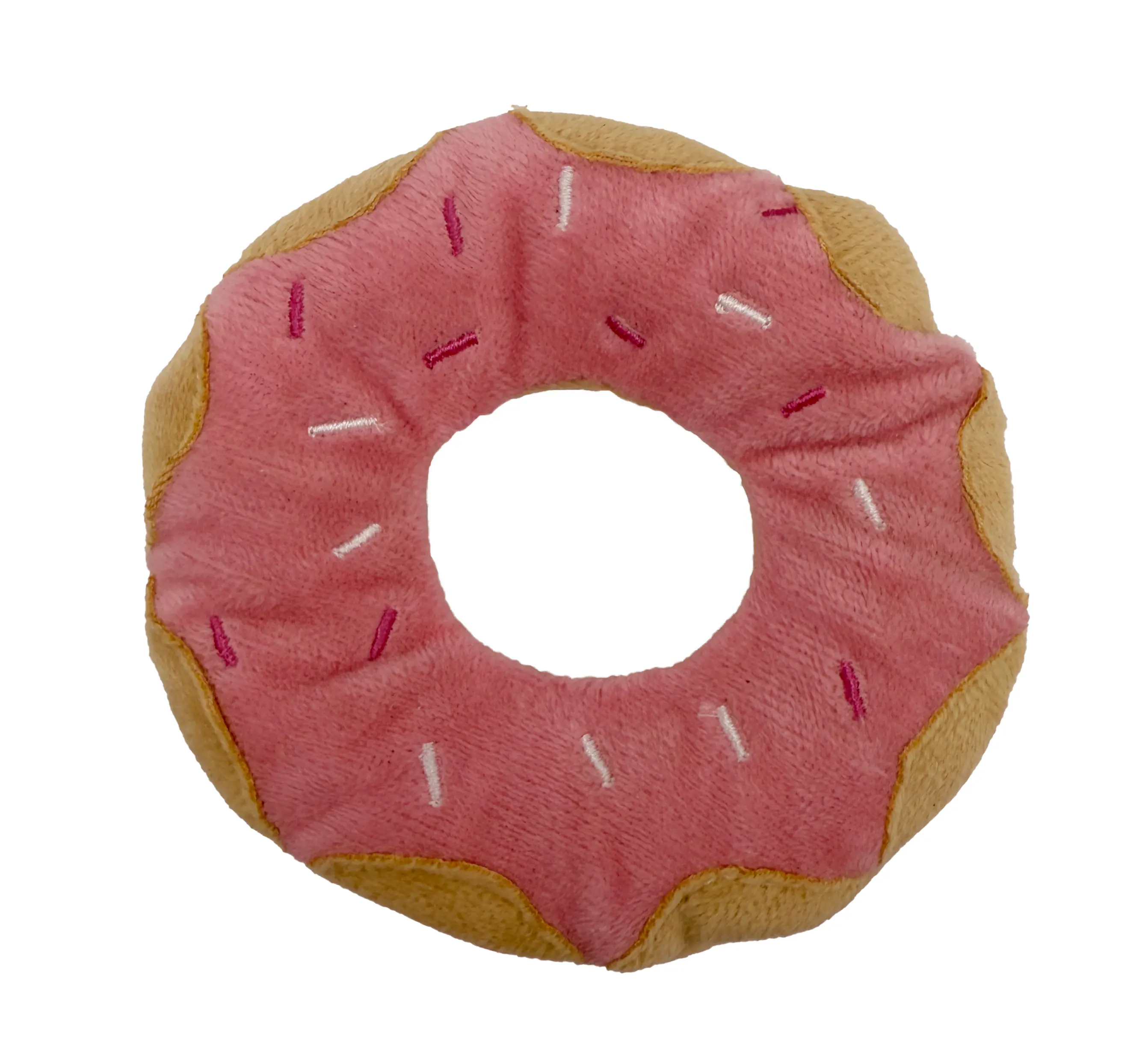 Aumüller Katzenspielzeug Donut Himbeere Ø 11 x 3,5 cm rosa/hellbraun 