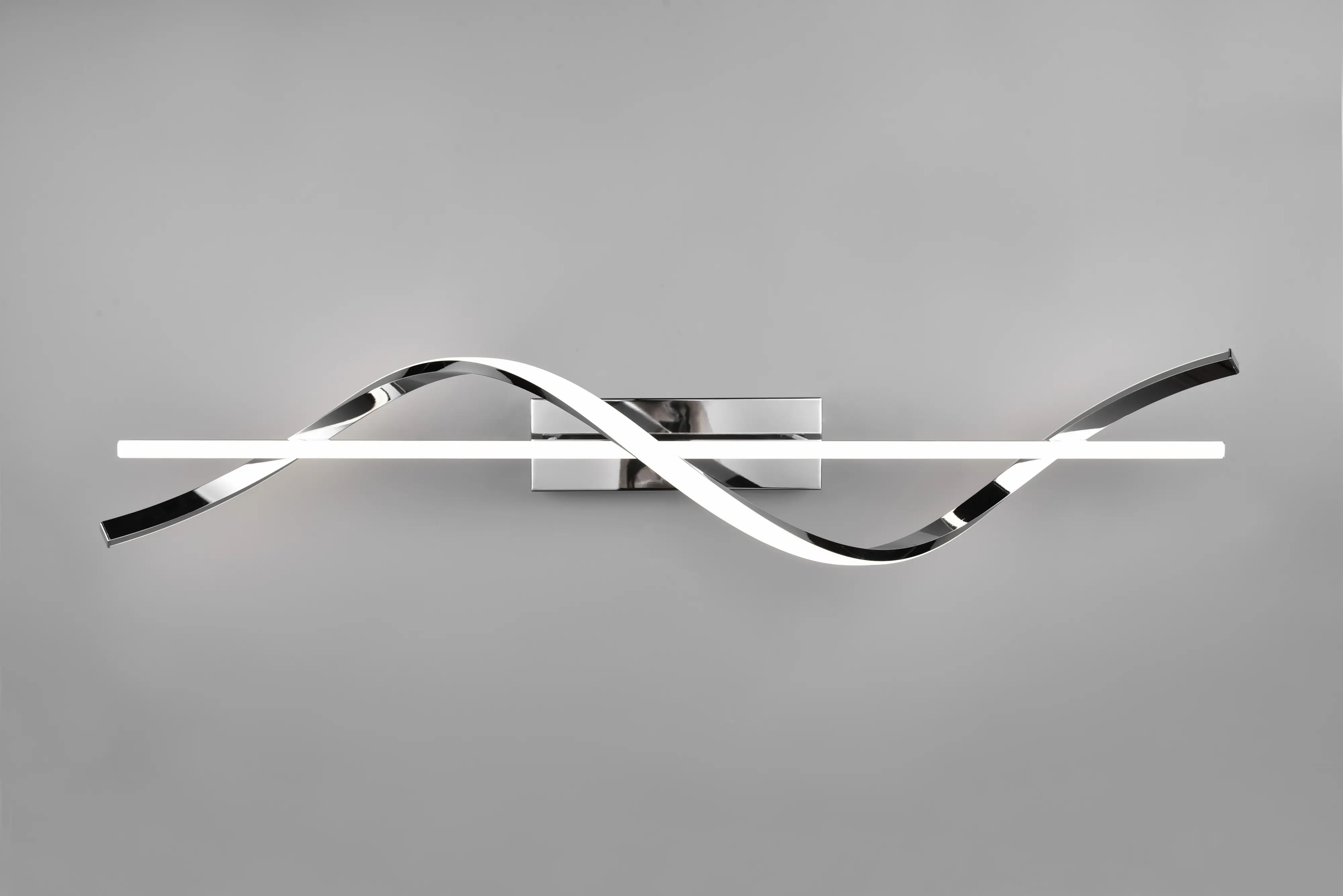 Trio LED-Deckenleuchte Isabel 25,5 x 100 cm neutralweiß chrom dimmbar