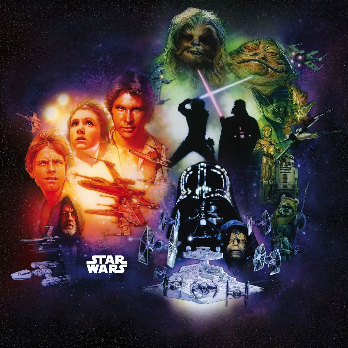 Komar Vlies Fototapete Star Wars Classic Back to the past 250 x 250 cm 