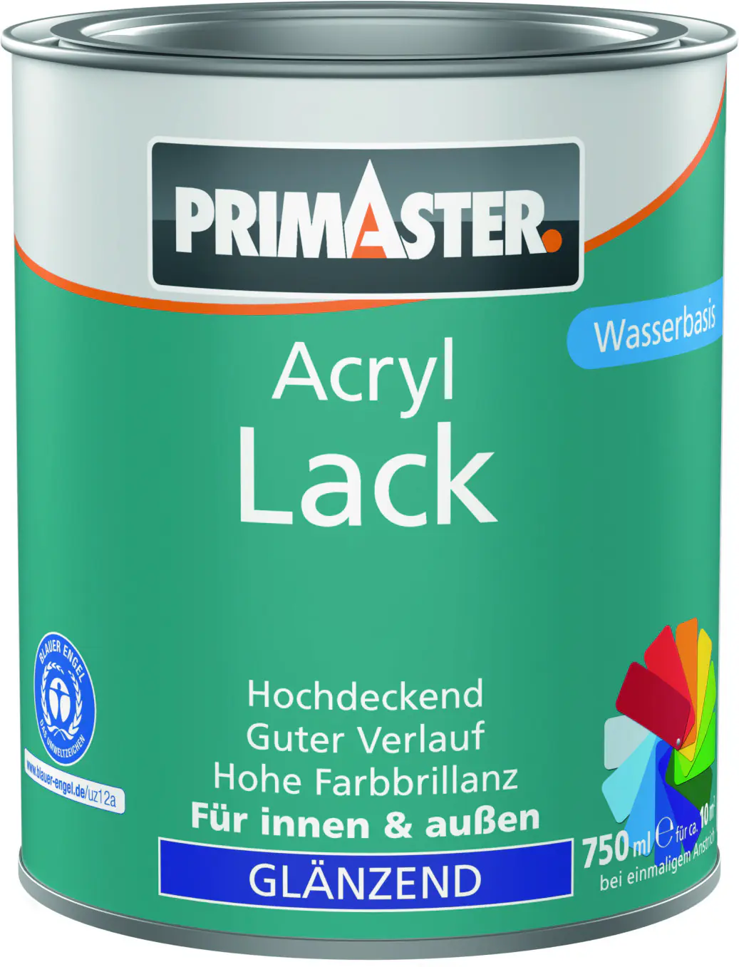 Primaster Acryl Lack feuerrot glänzend 750 ml