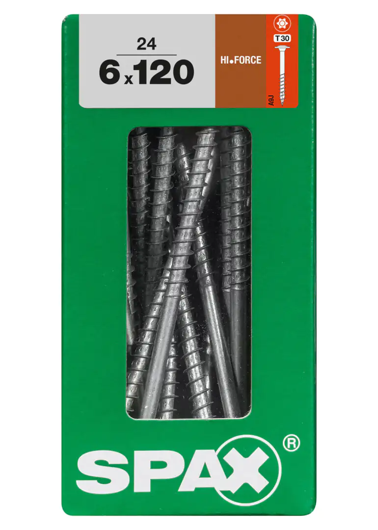 Spax Holzbauschrauben 6.0 x 120 mm TX 30 Tellerkopf - 24 Stk.