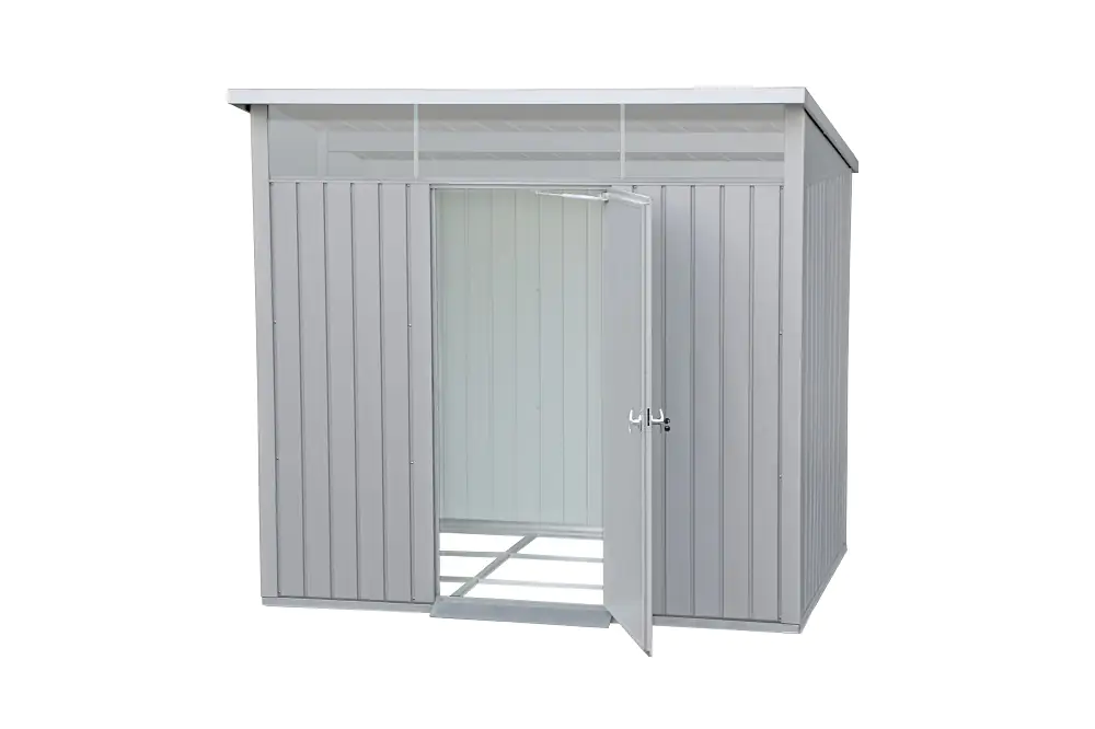 Duramax Metallgerätehaus Palladium silber/grau 249 x 209 cm
