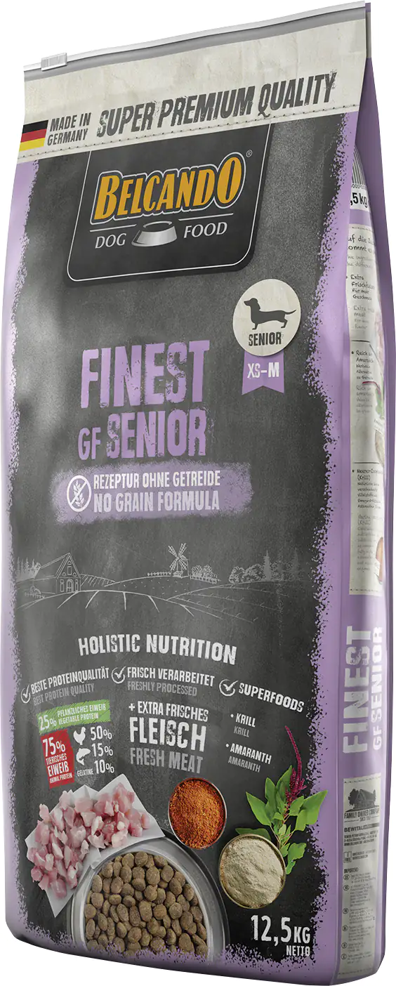 Belcando Findest GF Hundetrockenfutter Senior 12,5 kg Geflügel & Fisch
