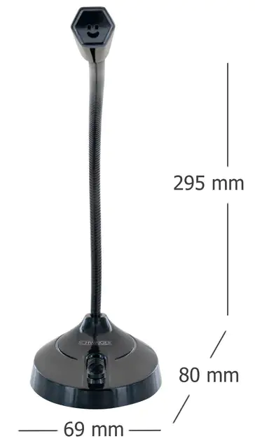 Schwaiger Gaming Mikrofon mit RGB Beleuchtung USB 2.0 A, 2 m Kabel, schwarz