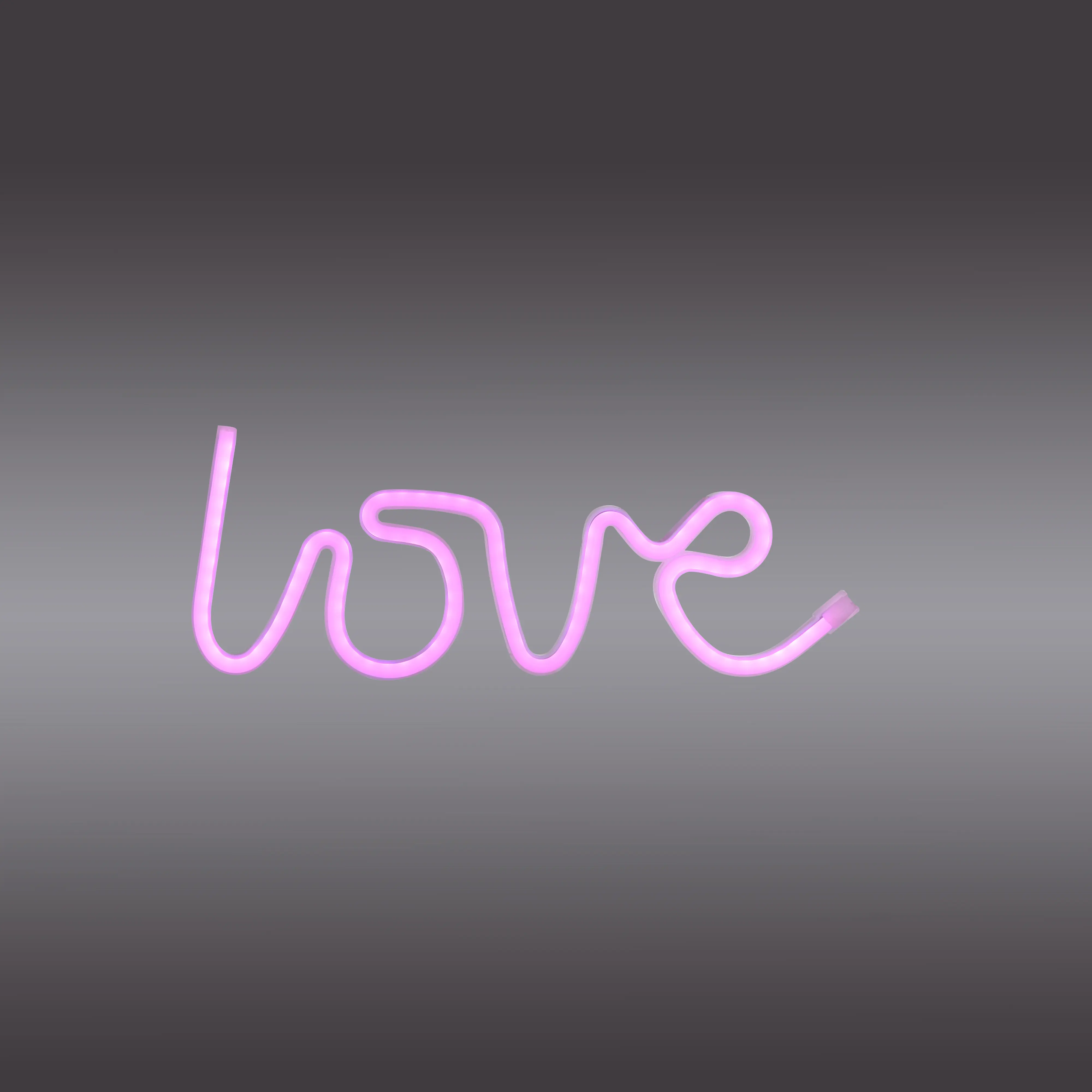 Just light LED Dekoleuchte Love 12,5 x 2 x 34,5 cm