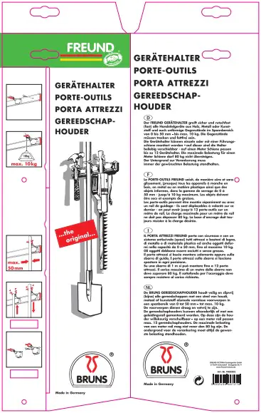 Freund Victoria Gerätehalter-Schiene Universal