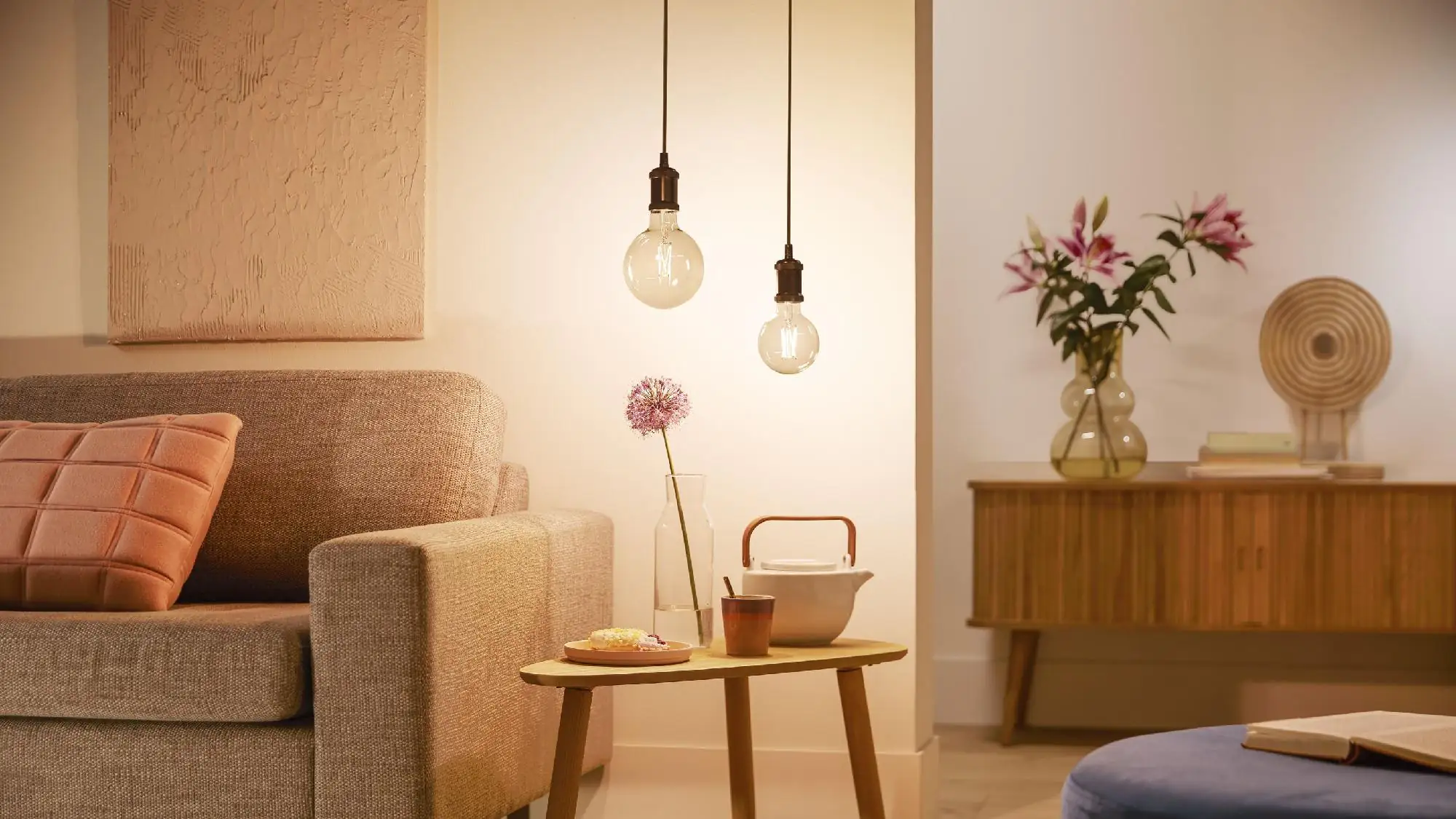 Philips Smart LED Leuchtmittel Tunable White Amber G125 E27 Globeform 7 W