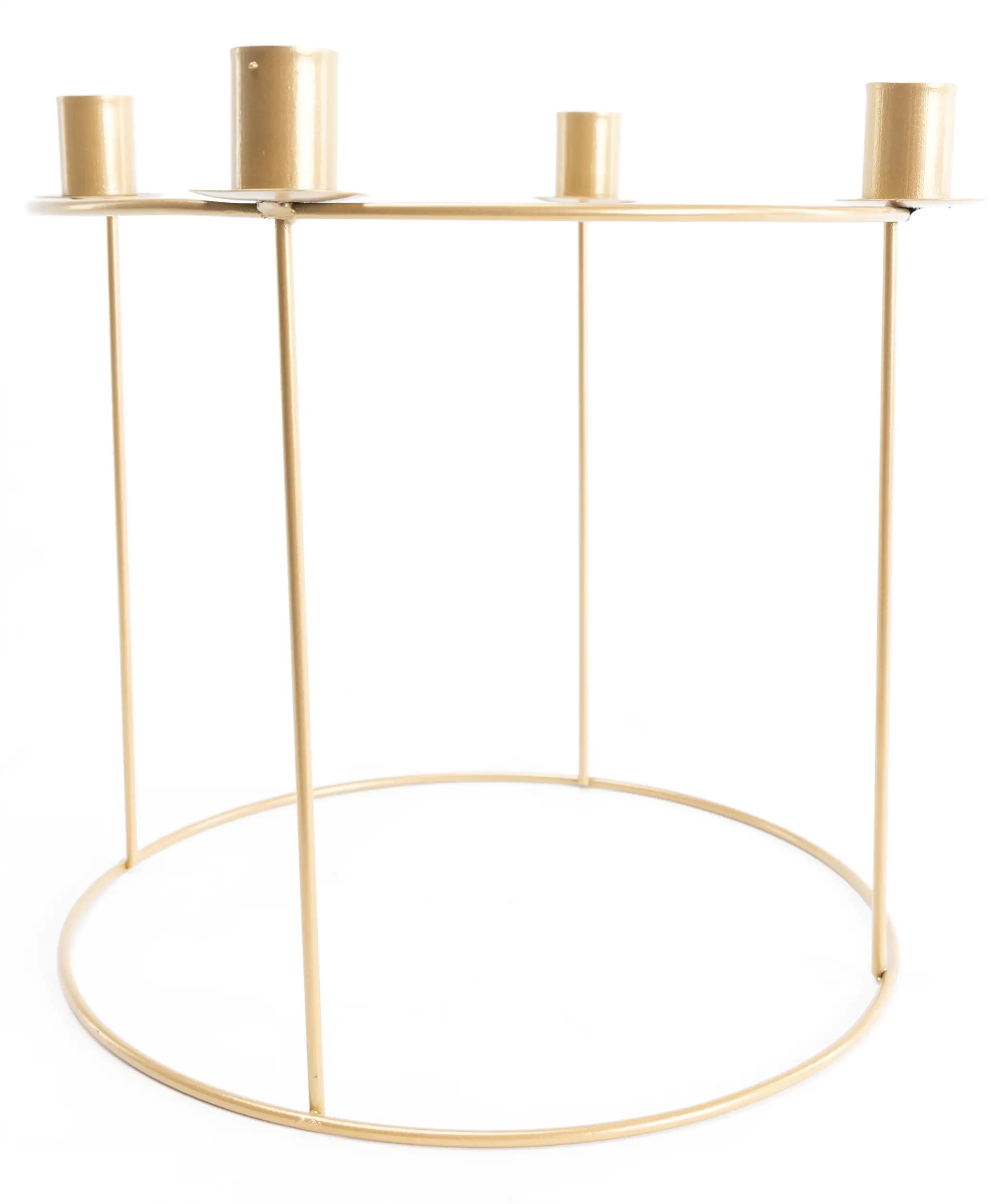 TrendLine Adventskranz Metall Ø 29 x 25 cm gold
