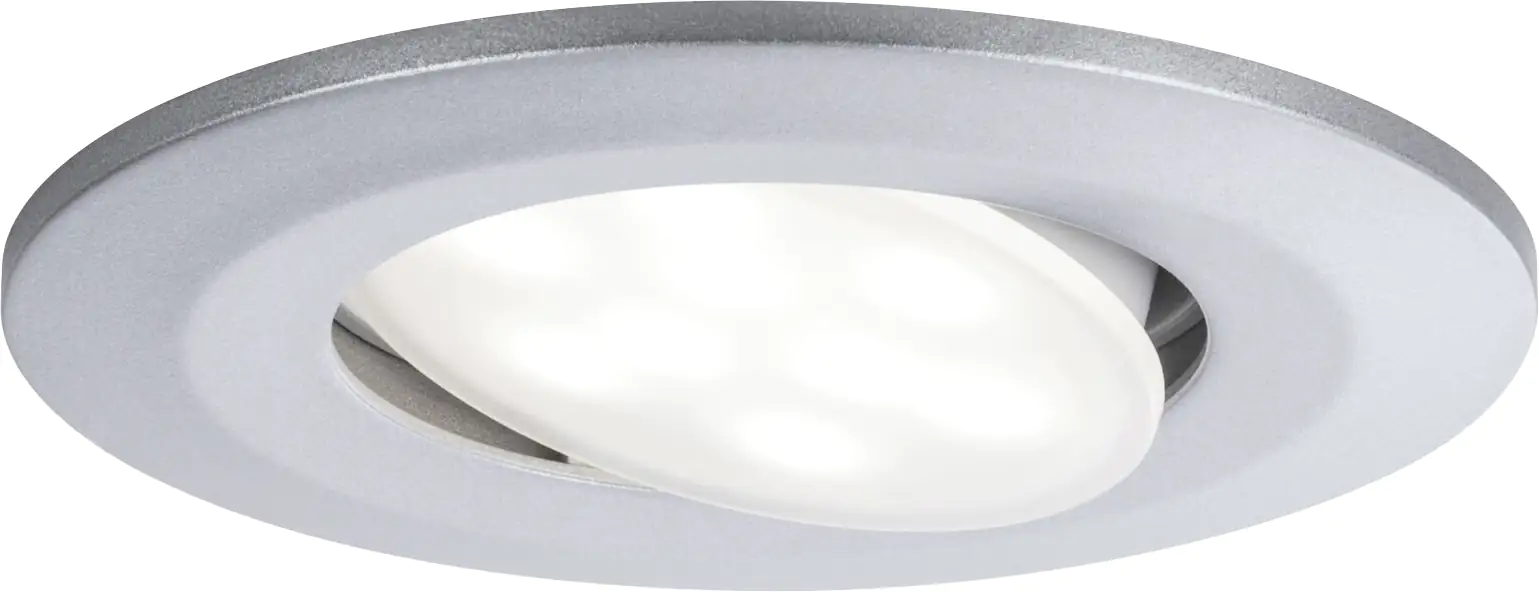 Paulmann LED Einbauleuchte Set Calla chrom matt schwenkbar Ø 9 cm 