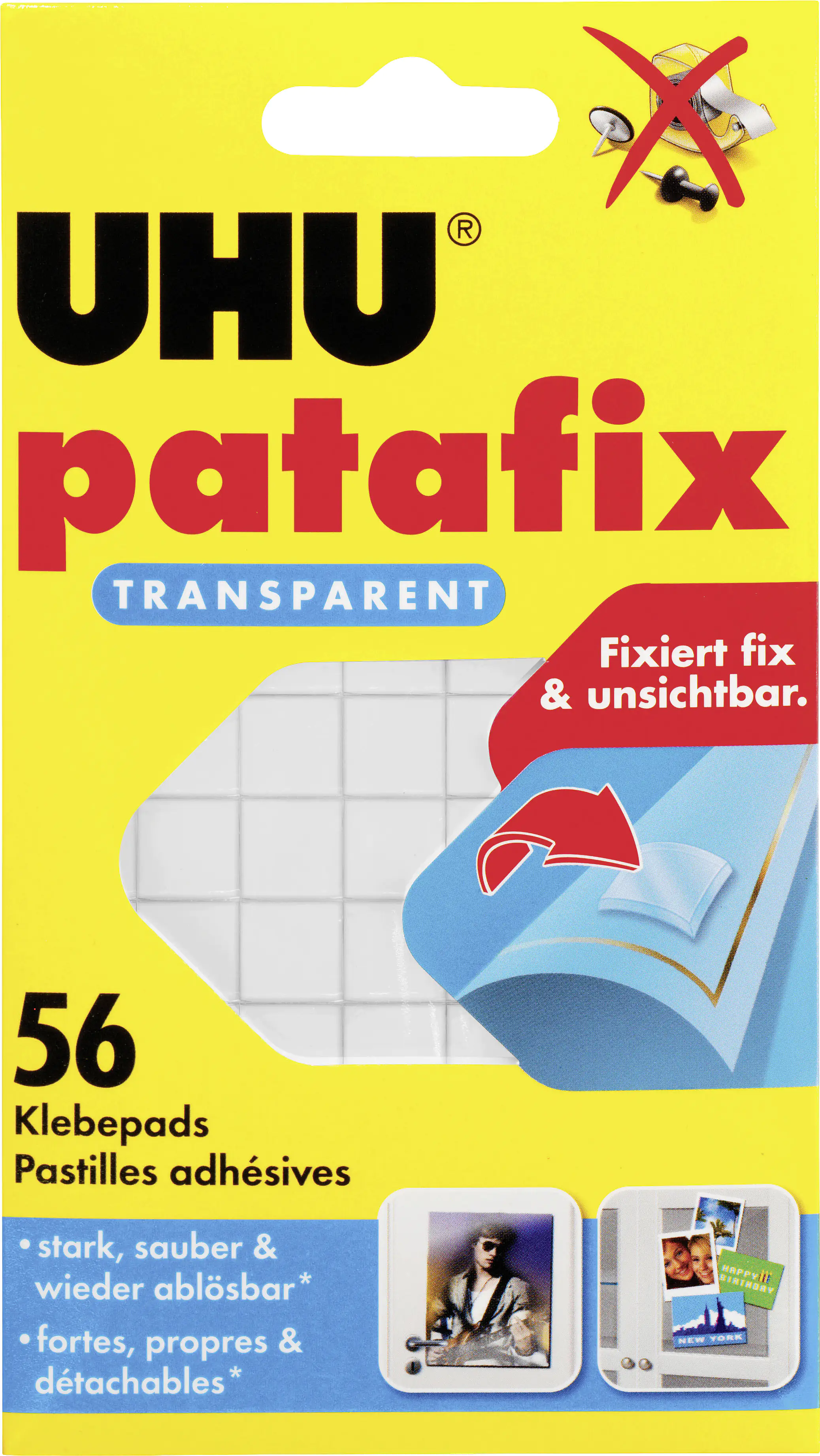 UHU patafix transparent 56 Stück
