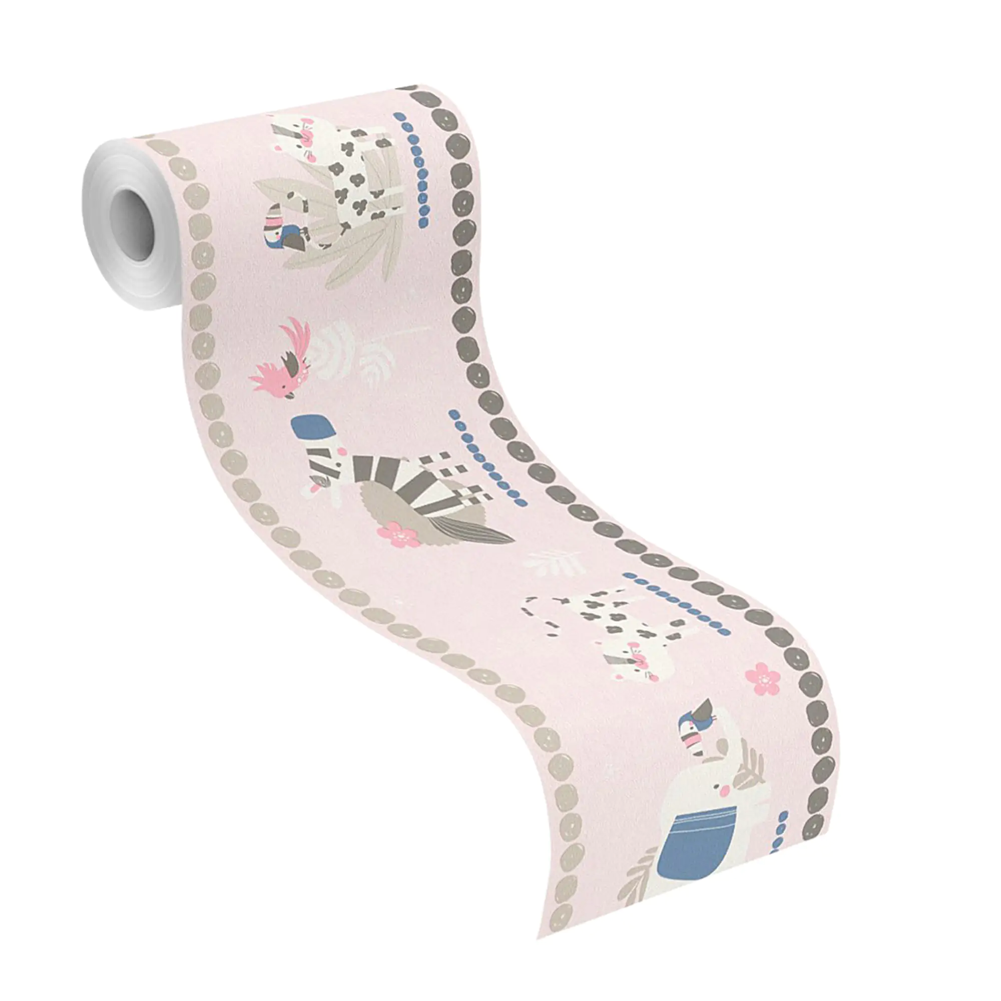 Rasch Papierborte 249873 Bambino XVIII rosa 5 x 0,17 m