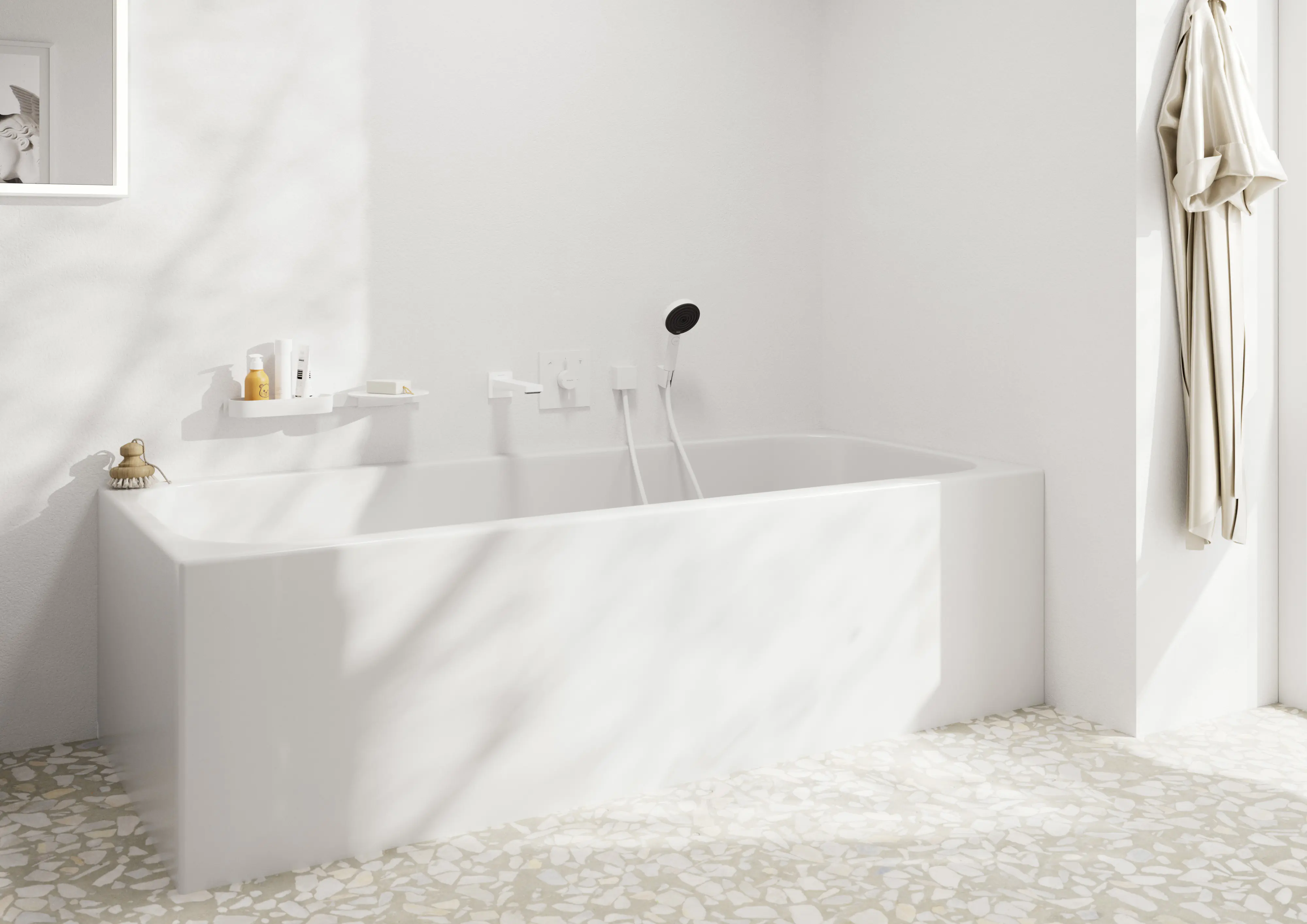 Hansgrohe Handbrause 3 Strahlarten Pulsify Select S EcoSmart mattweiß