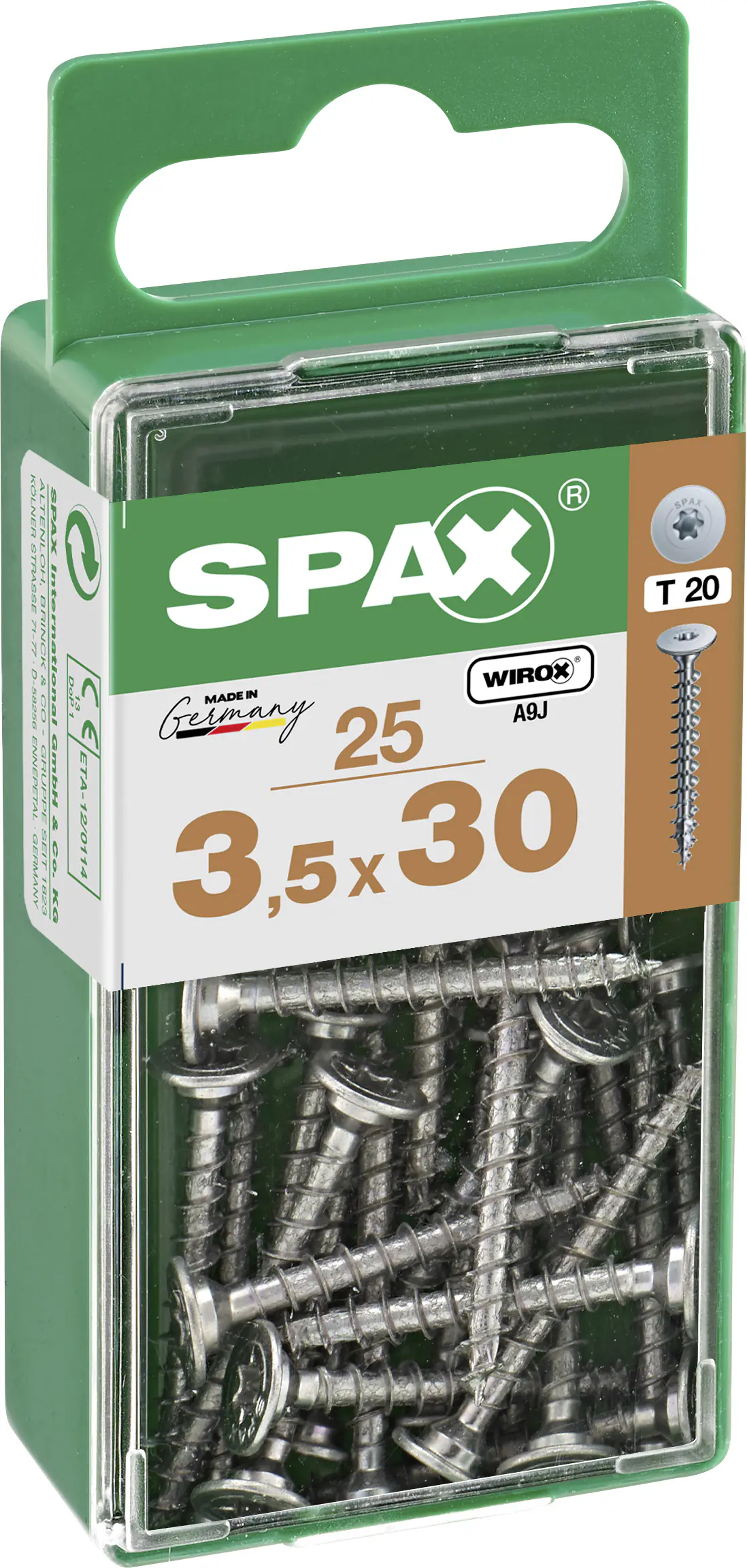 Spax Möbelbauschrauben 3.5 x 30 mm TX 20 - 25 Stk.