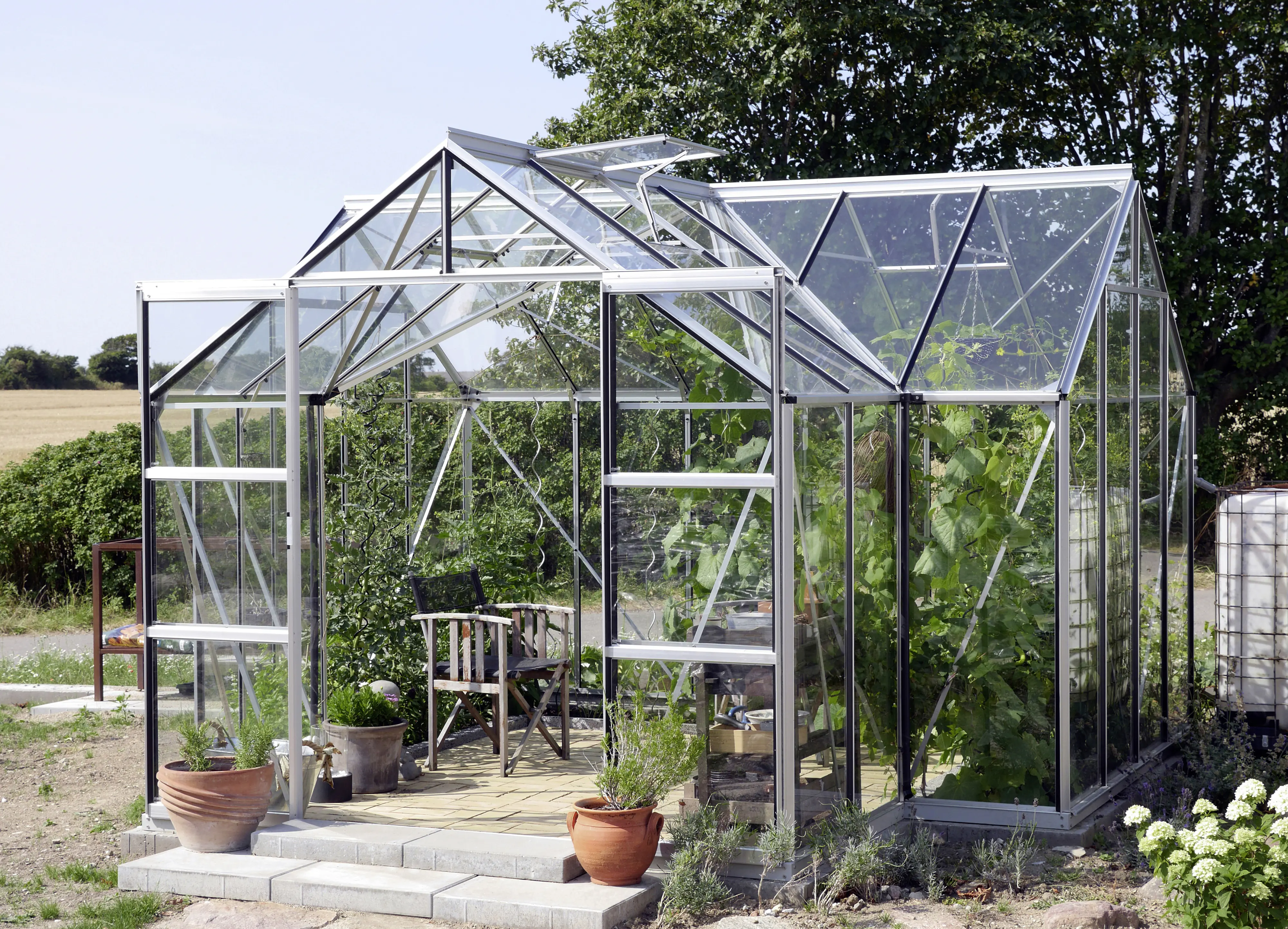 Vitavia Gewächshaus Sirona 13000 ESG 3 mm 381 x 381 cm