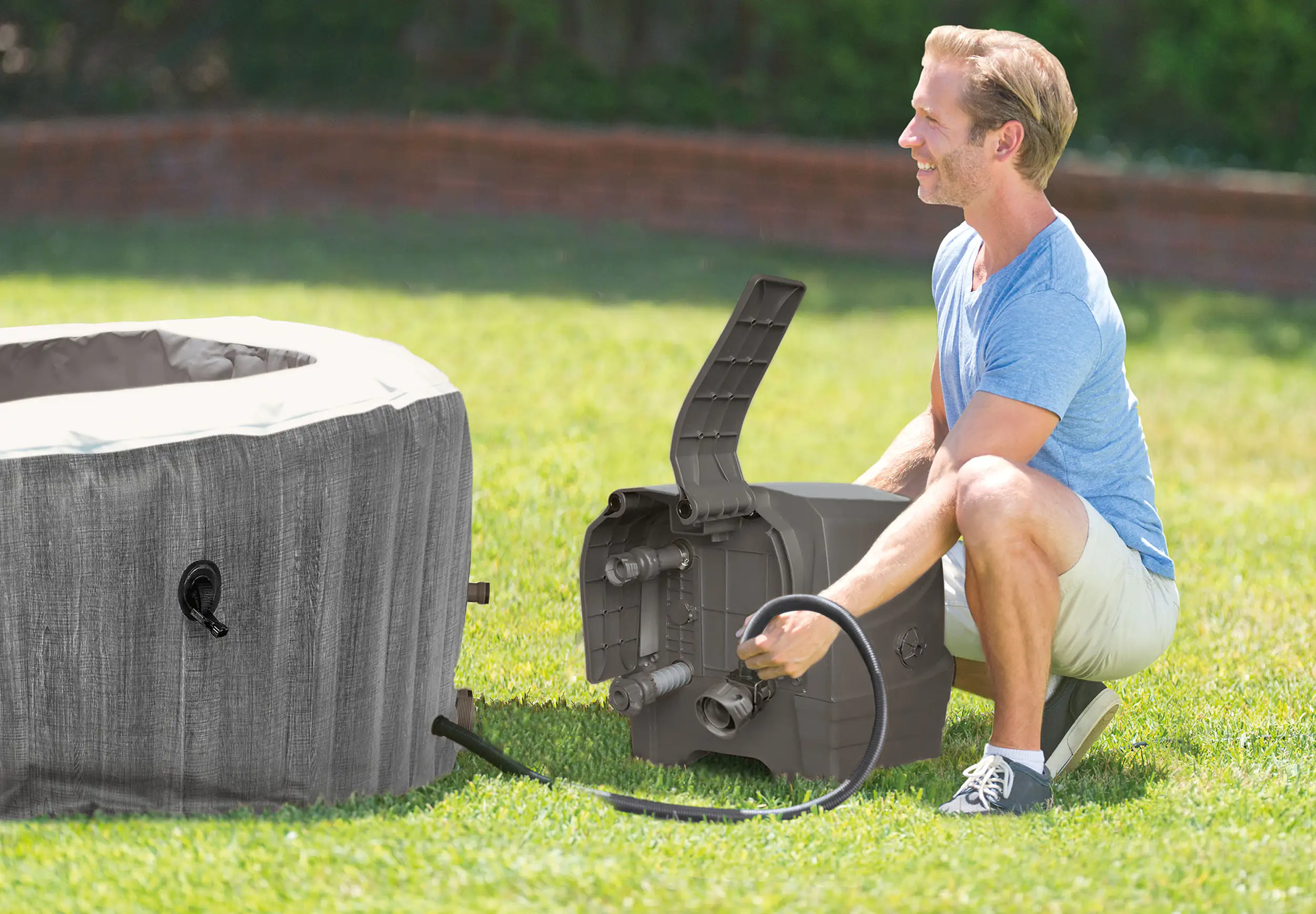 Intex Pure SPA Bubble Massage Greywood Deluxe Ø 196 x 71 cm