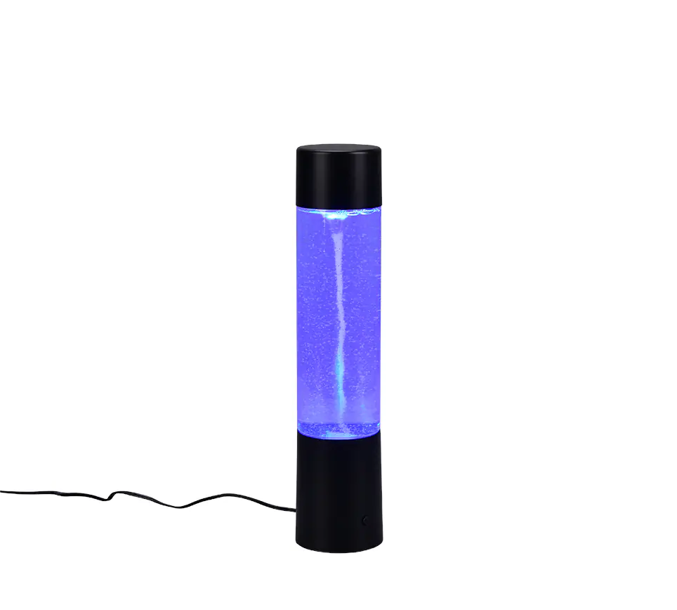 Reality LED Tischleuchte Tornado Ø 7 x 34 cm RGB schwarz matt