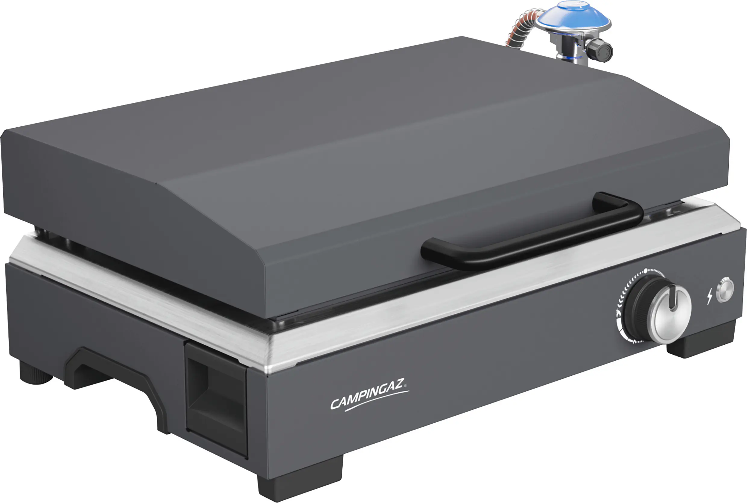 Campingaz Tischgrill Plancha Sigma mit Deckel 2,8 kW 66 x 46 x 51 cm silber-schwarz