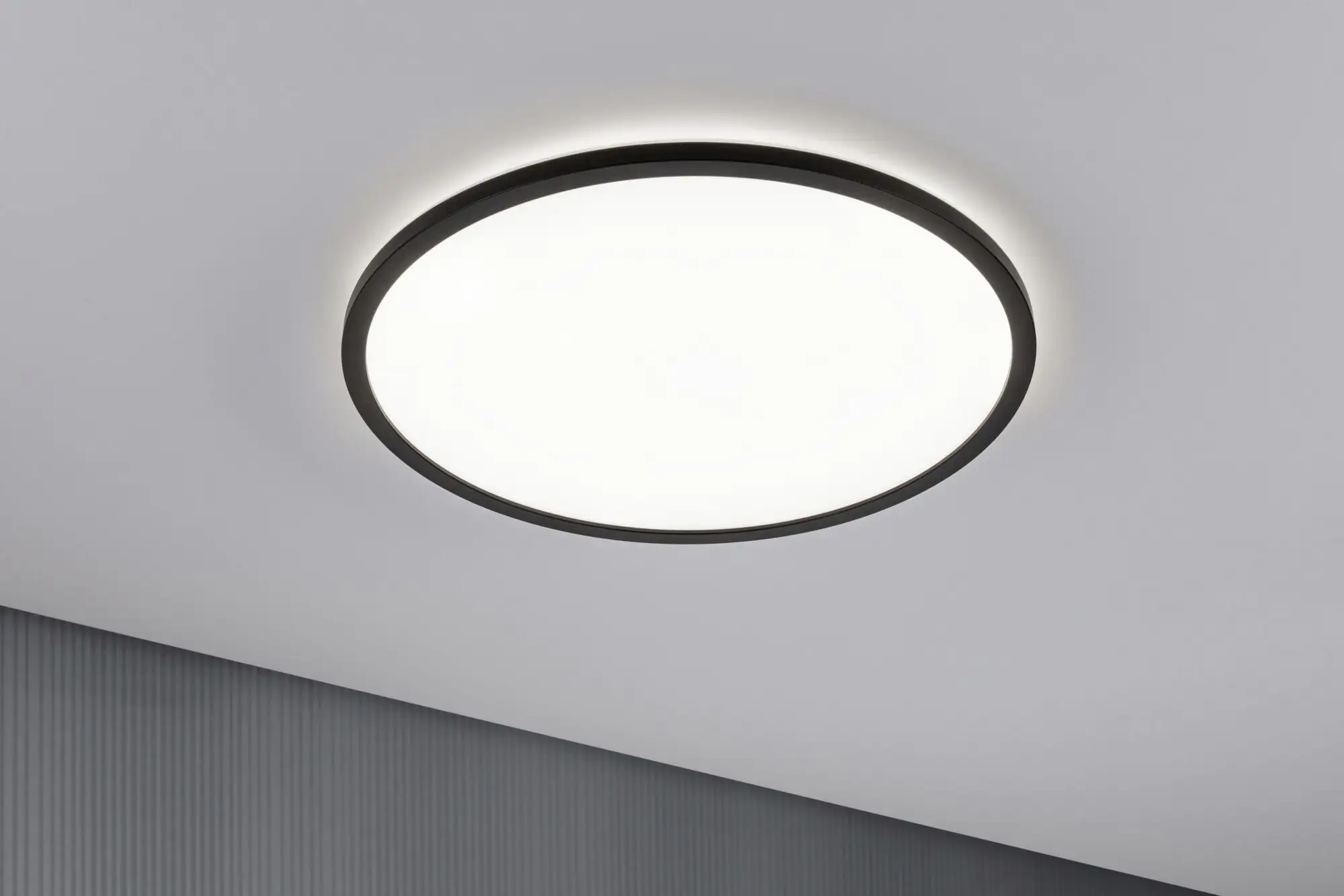 Paulmann LED Panel Atria Shine schwarz Ø 42 cm neutralweiß