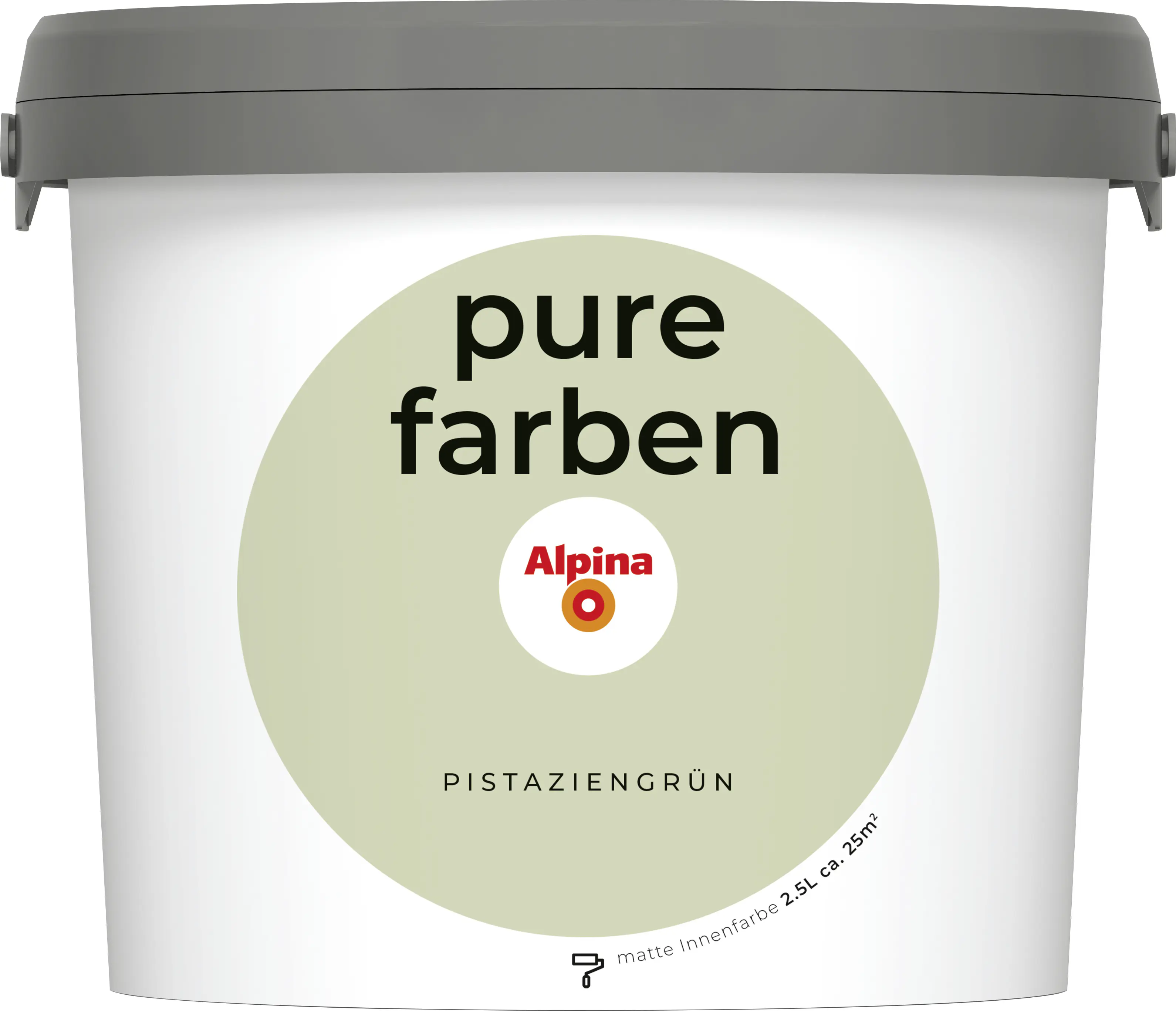 Alpina Pure Farben Wandfarbe pistaziengrün 2,5 L
