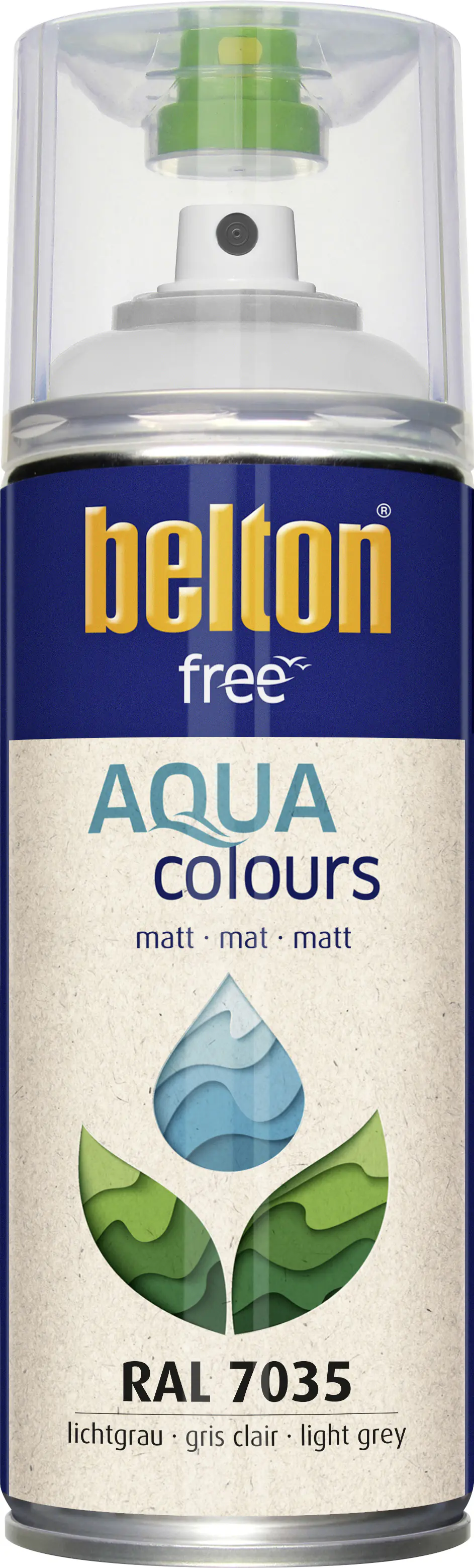 belton free Lackspray AQUAcolours 400 ml lichtgrau matt