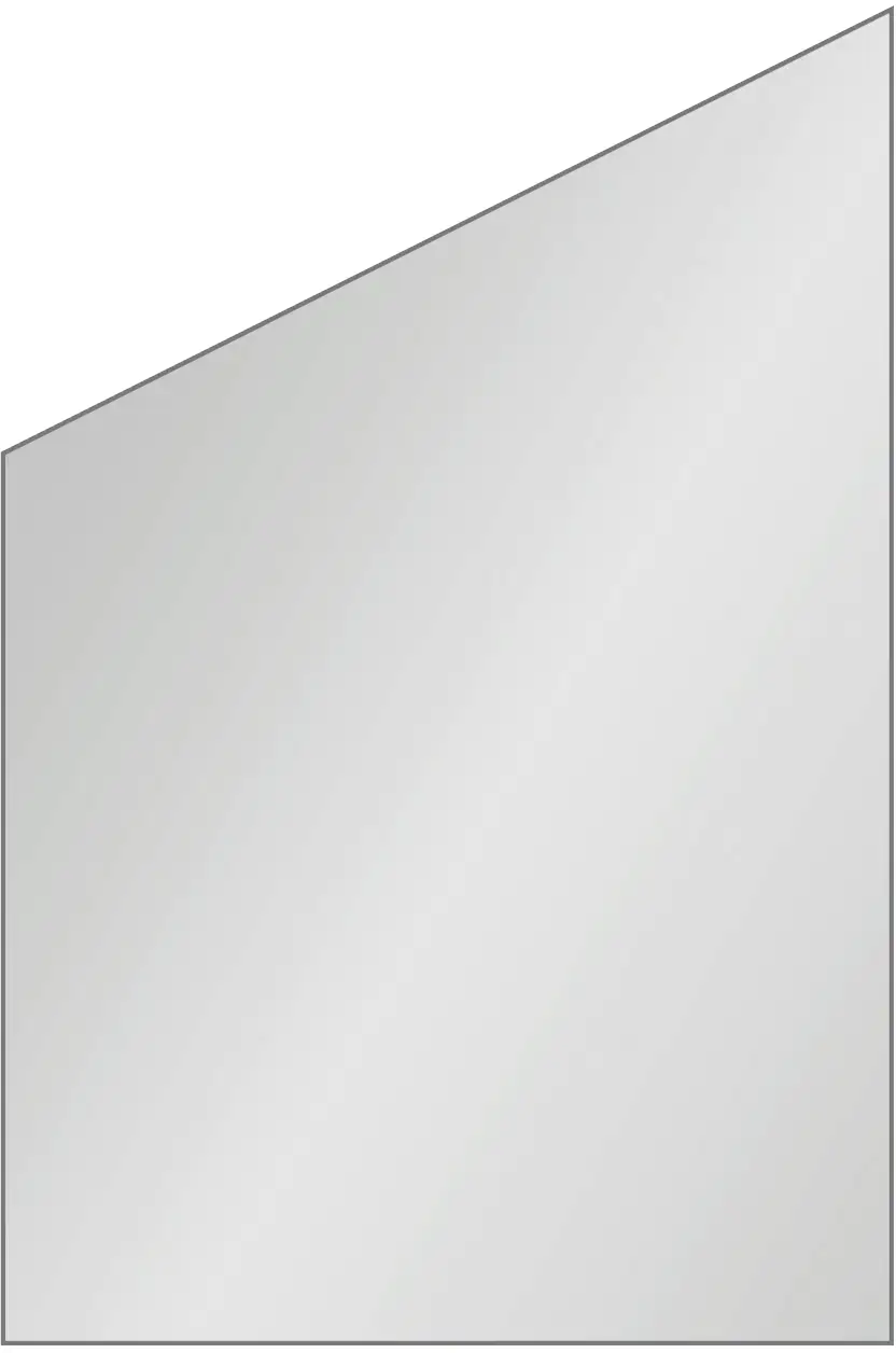 Ambiente Glaszaun Dekor 84 schräg 120 x 120/180 cm gehärtetes 8 mm Glas