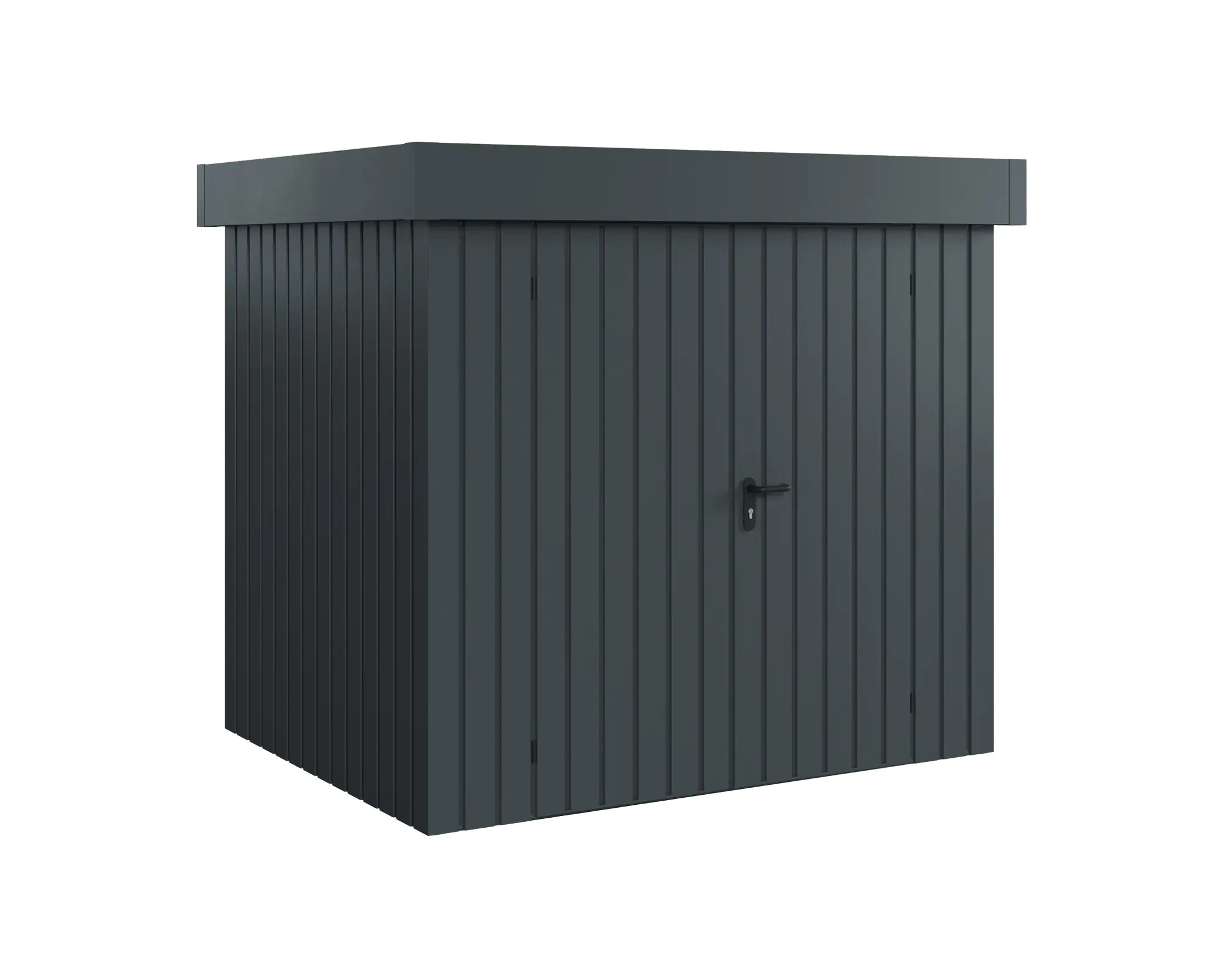 EcoStar Metallgerätehaus Euroline EFD4 anthrazit 214 x 166 cm 2-flg.