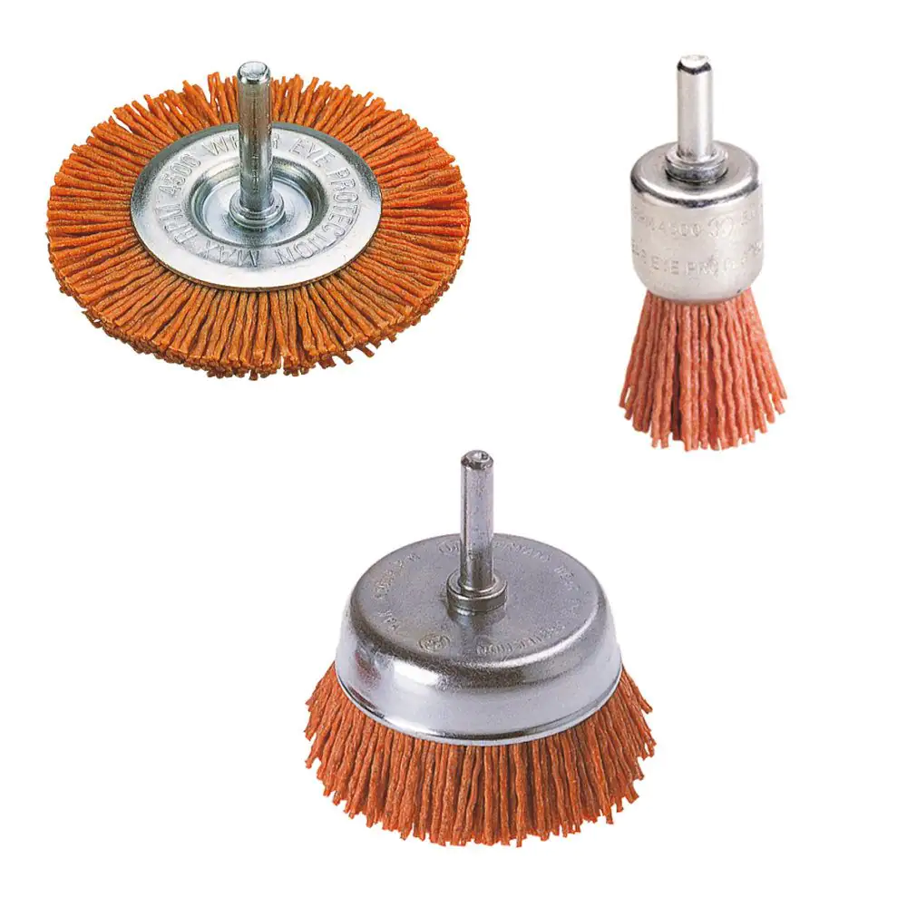 Wolfcraft Bürsten-Set 3-teilig Nylon