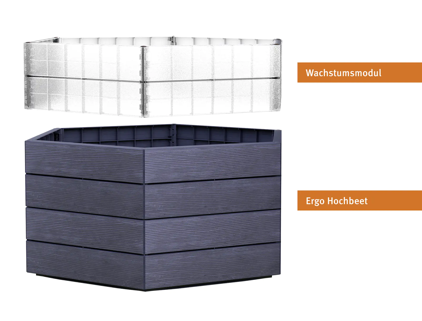 Garantia Hochbeet Ergo Turbo L 75 95 x 110 x 75 cm, Wood