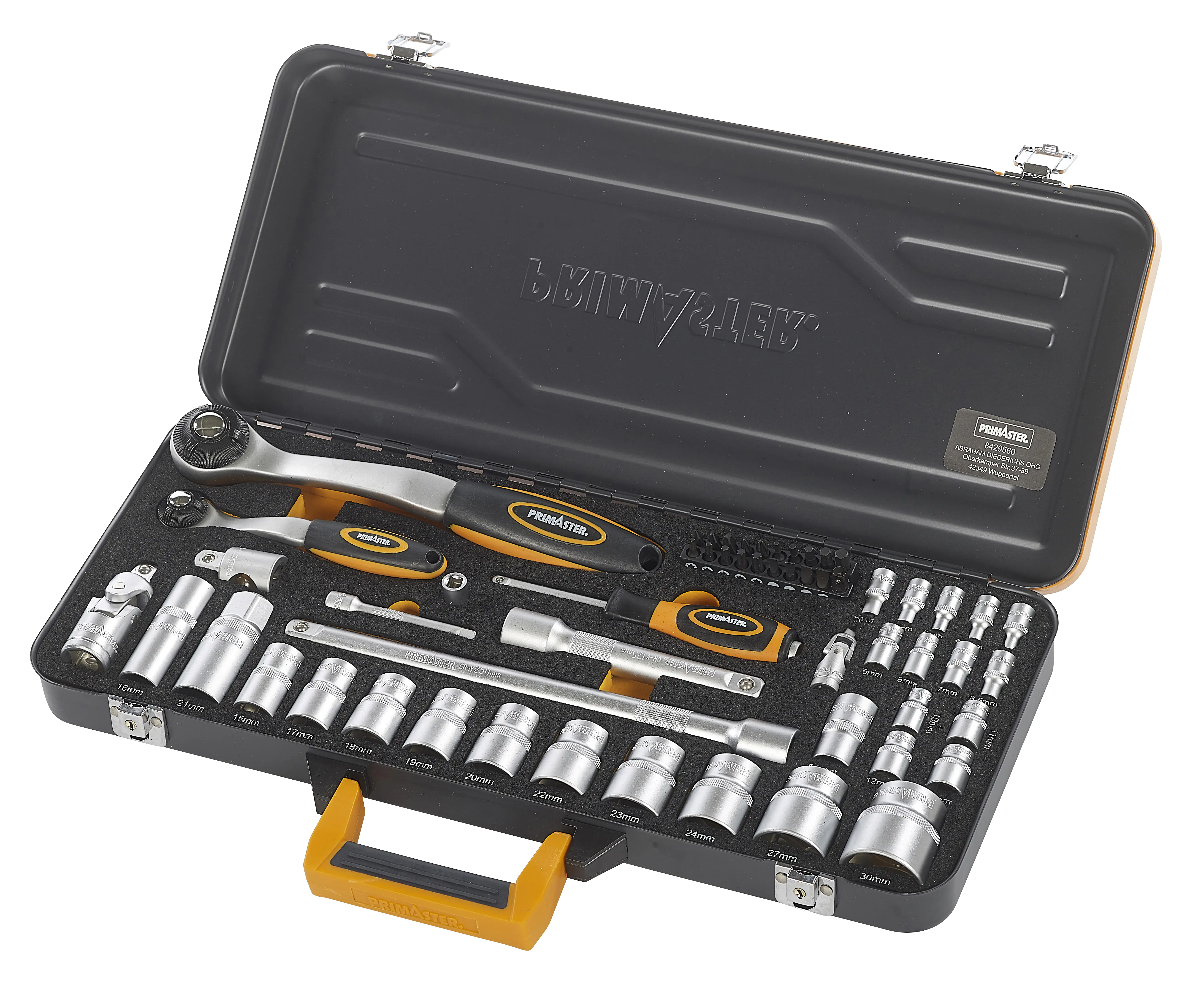 Primaster Mechaniker-Steckschlüssel-Set ST55 55-teilig 1/4" & 1/2"