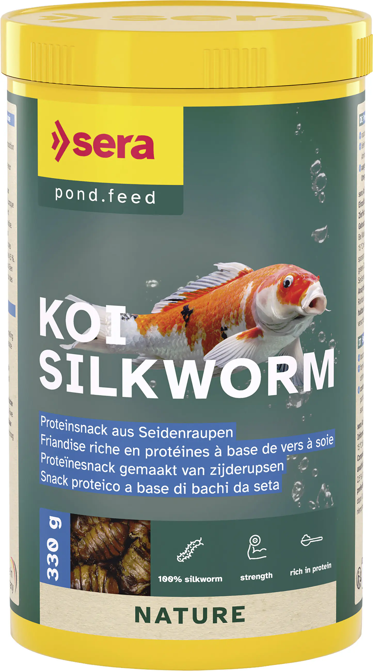 Sera Koifutter Snack Silkworm Seidenraupen Nature 1 L