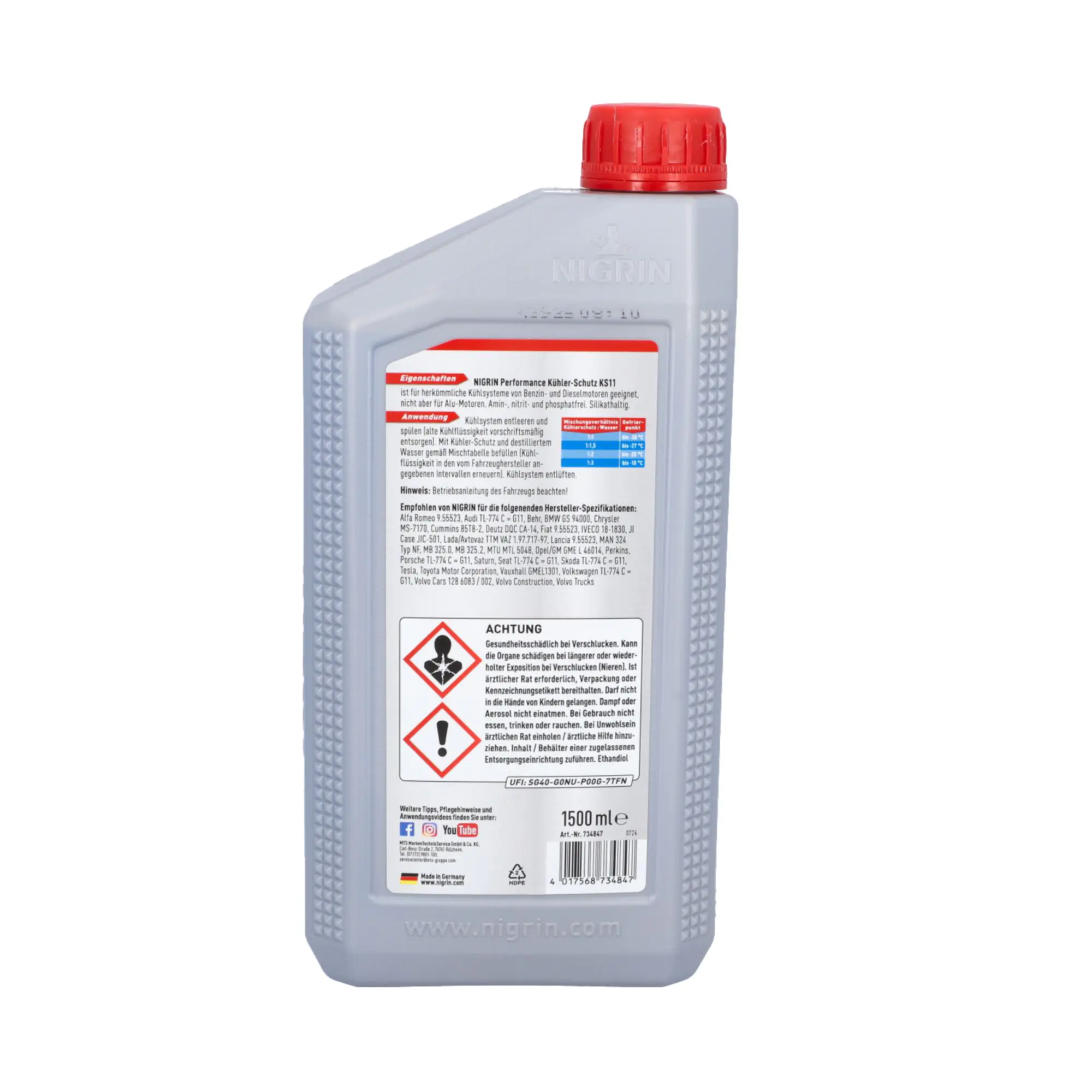 Nigrin Performance Kühlerfrostschutz KS11 1,5 L