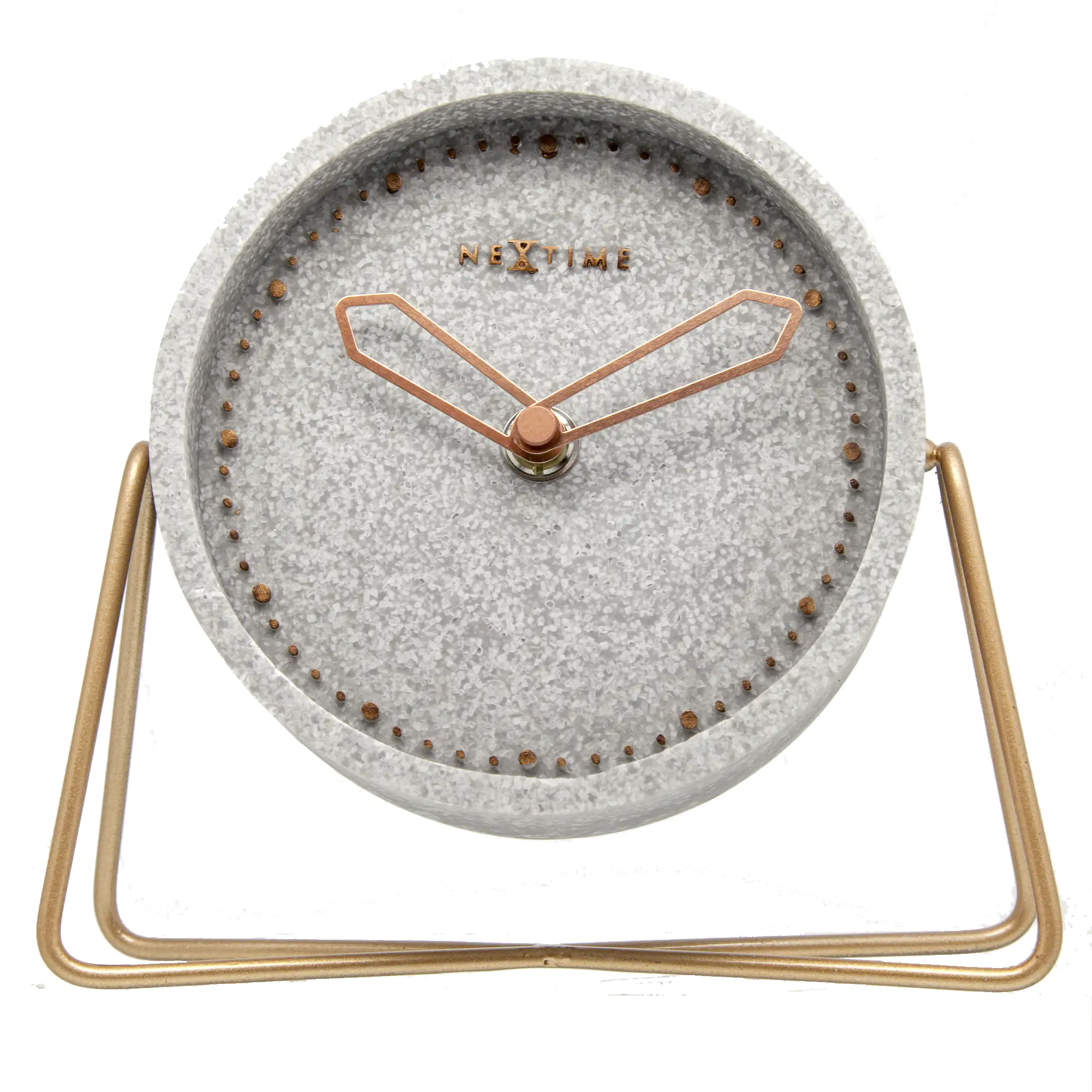 Nextime Tischuhr Cross Table 17,5 x 15,5 cm grau