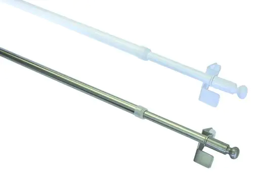 Gardinia Klemmstange Press & Go Filigrano Kugel, weiß, 50 - 80 cm