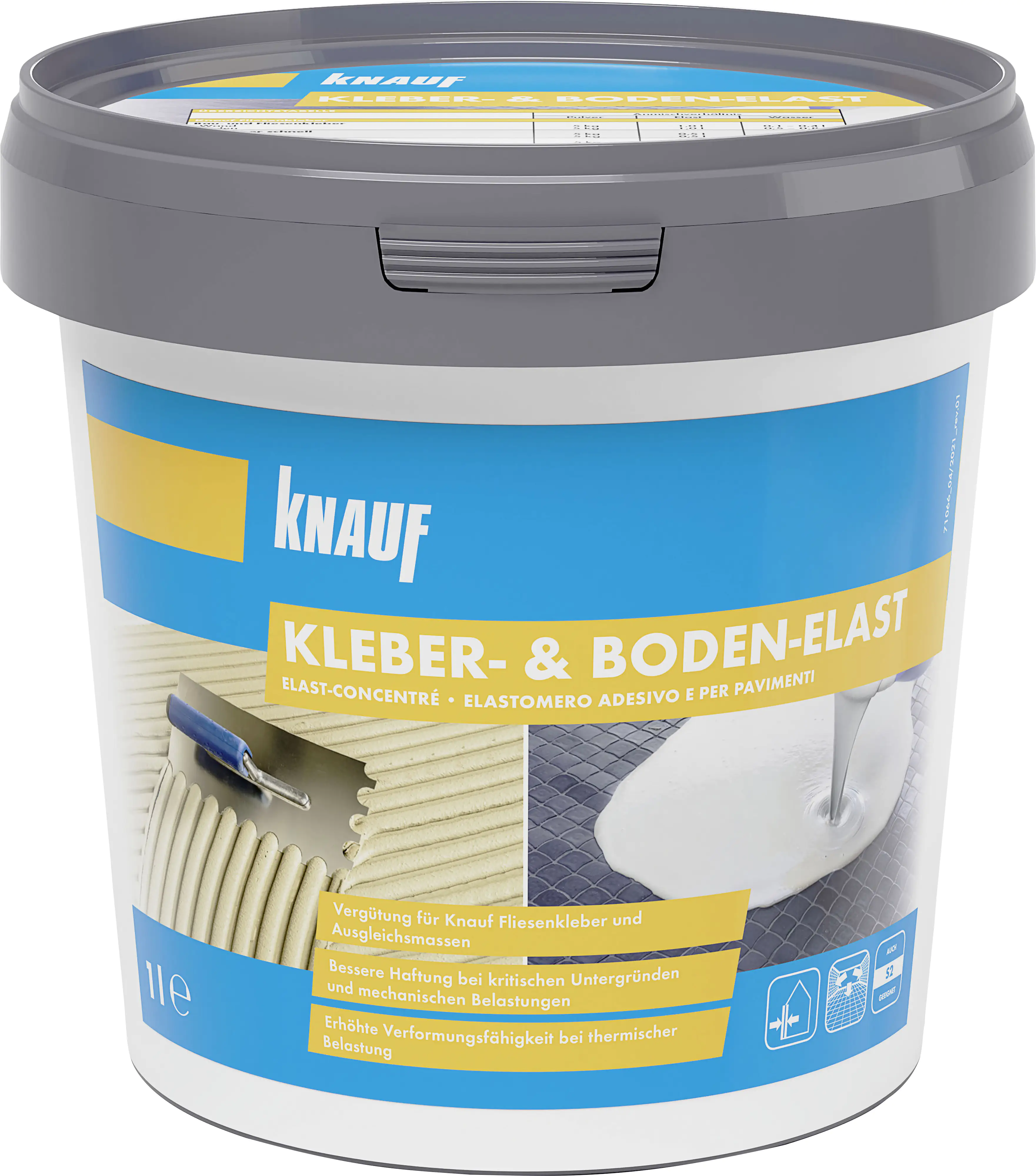 Knauf Kleber- und Boden-Elast farblos bis weiß, 1 l