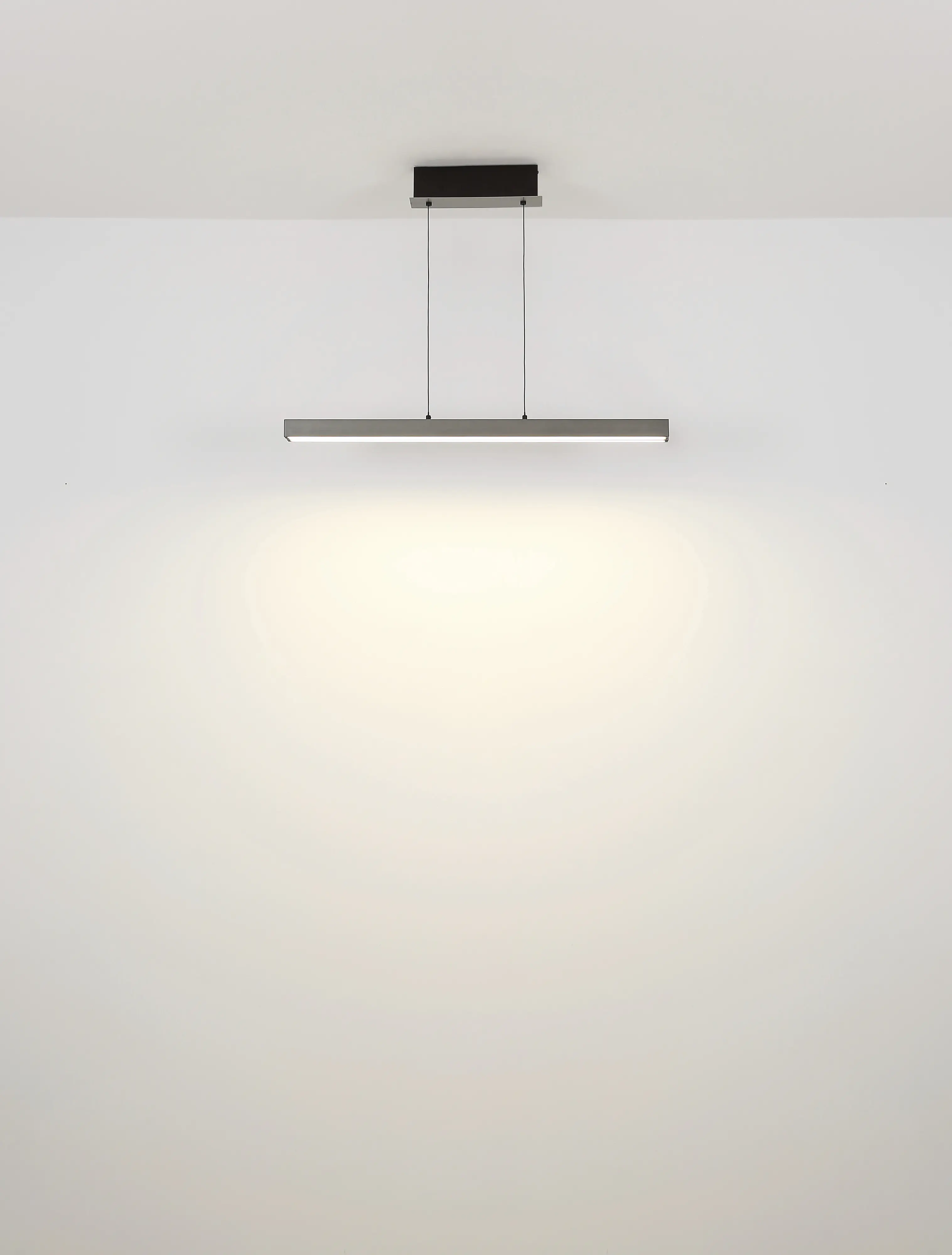 Globo LED Pendelleuchte Ethan 150 x 150 cm grau dunkel warmweiß