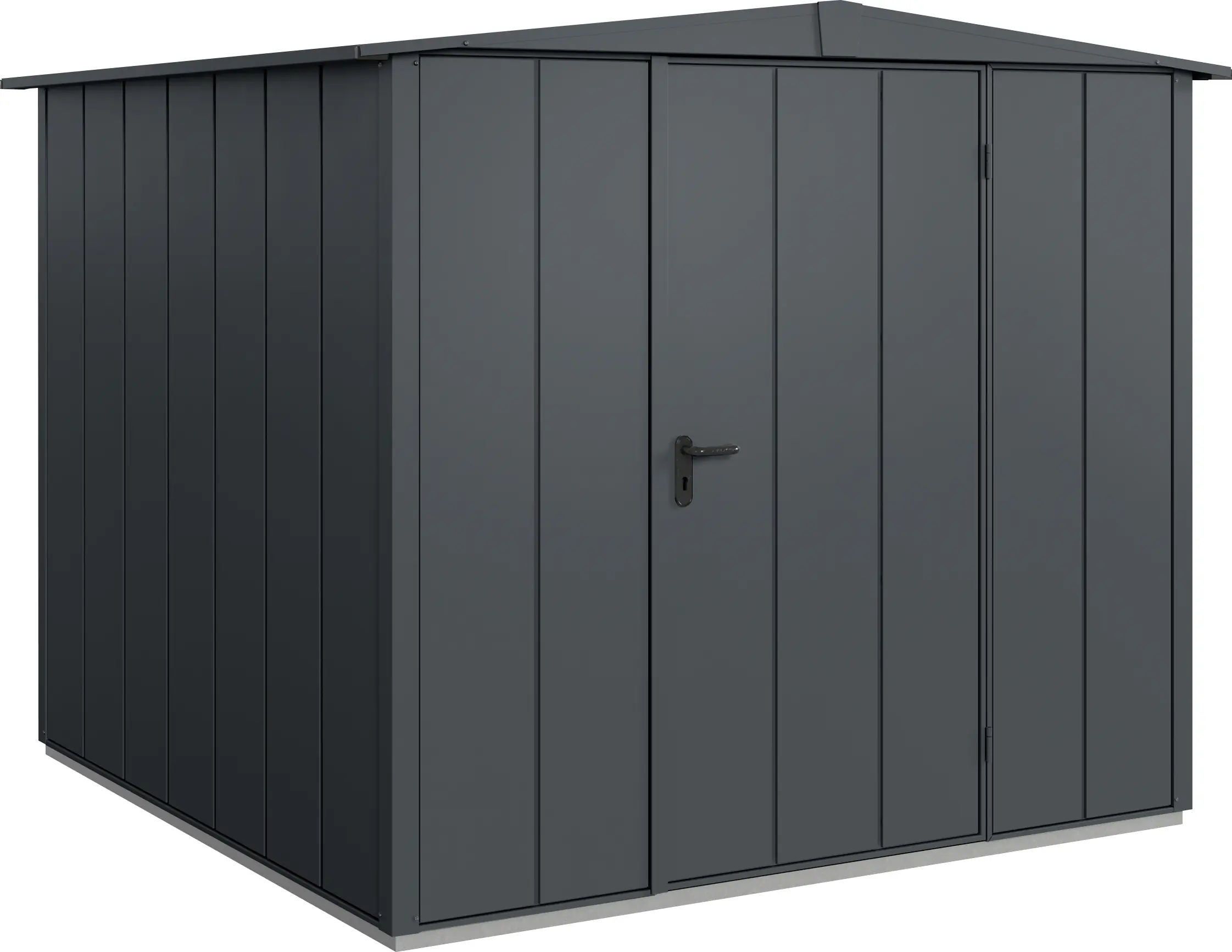 EcoStar Gerätehaus Elegant-S Typ 2 anthrazitgrau 1 flg 258,8 x 247,7 cm