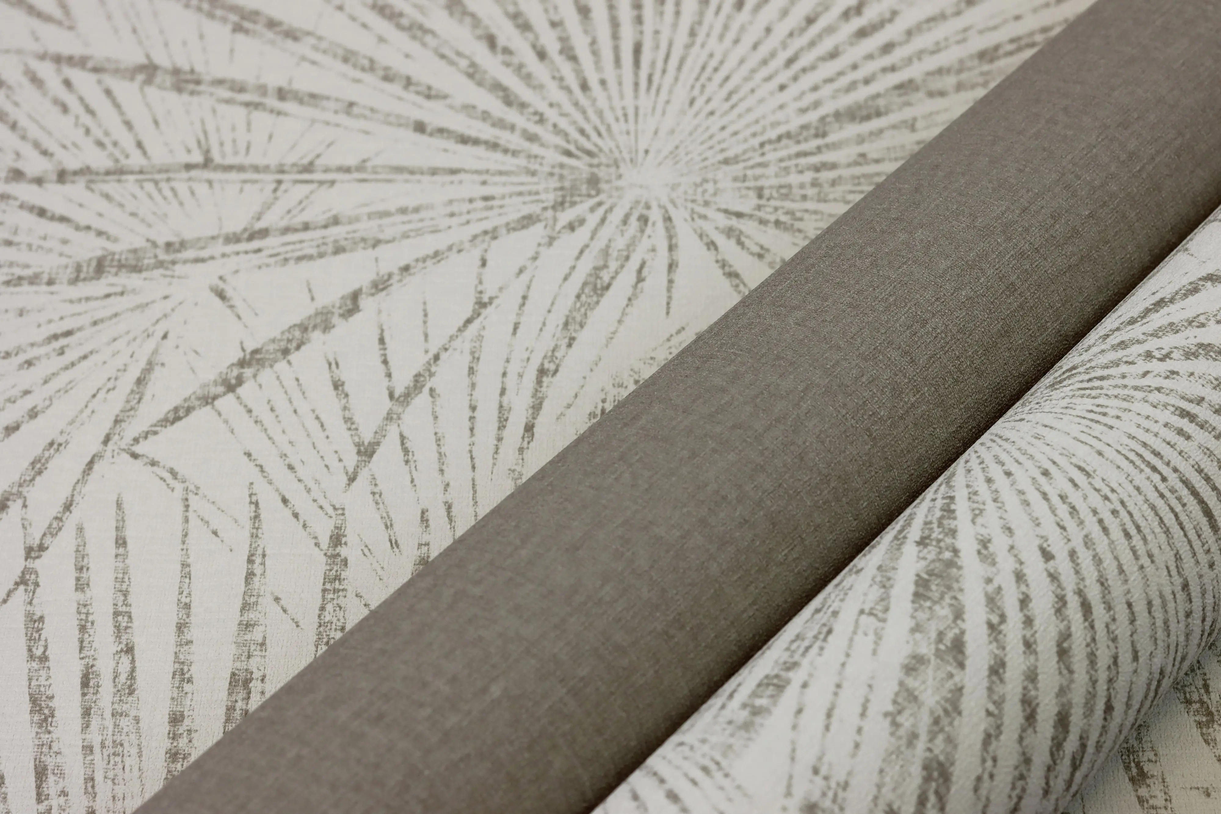 Rasch Vliestapete 555868 Beige-Leinen dunkel Uni 10,05 m x 0,53 m