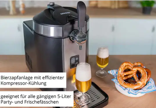 Unold Bierzapfanlage Franzl für 5 l Bierpartyfass, 2-12 Grad C einstellbar